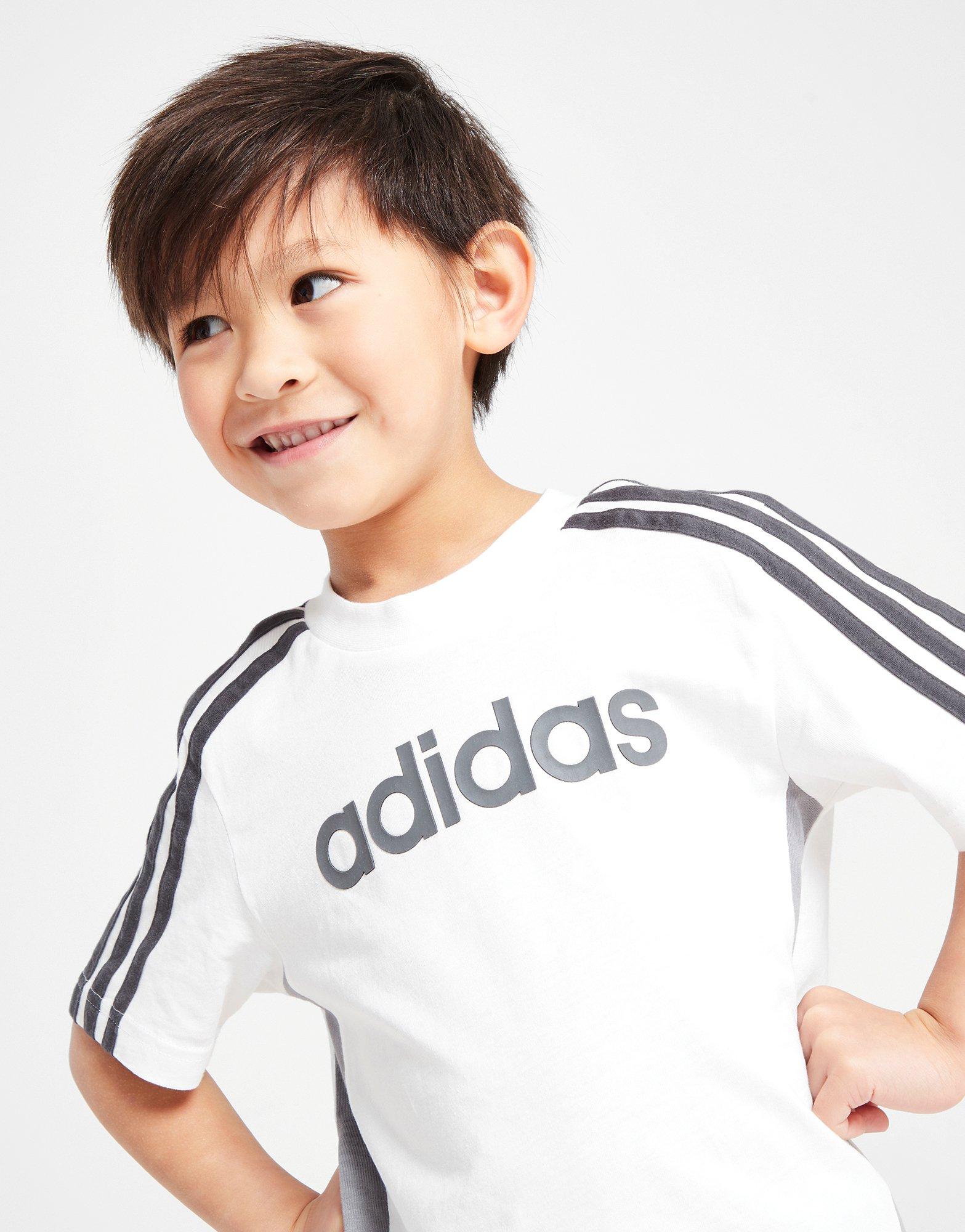 adidas Linear T-Shirt/Shorts Set Children