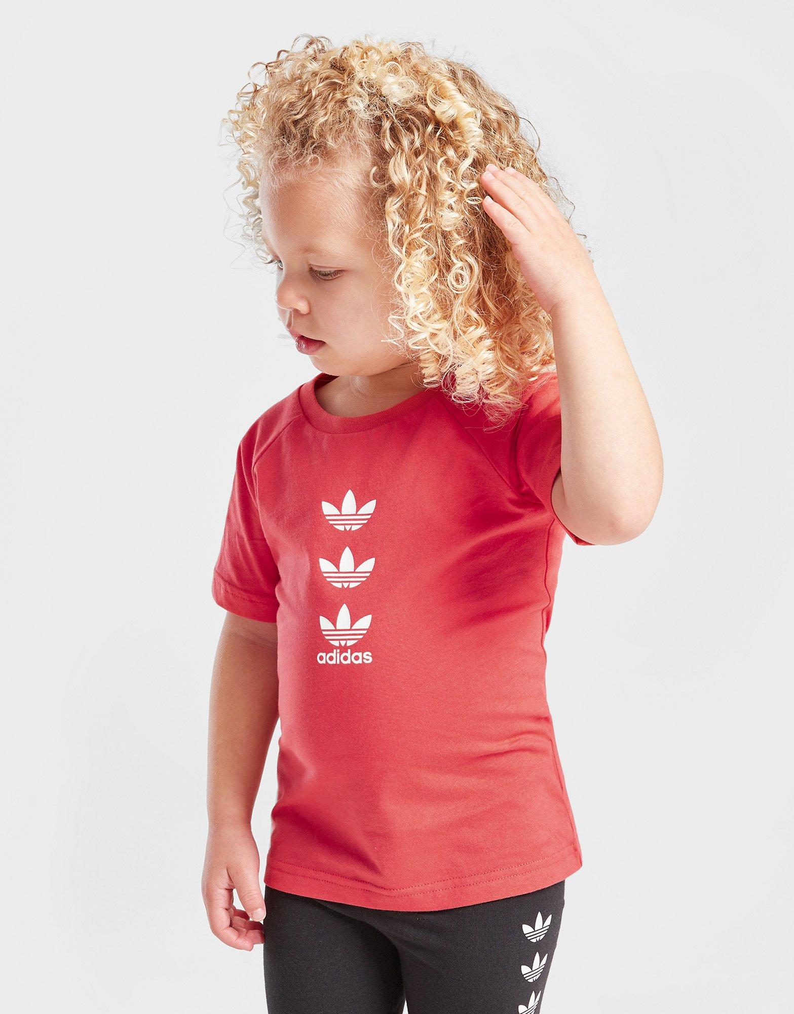 adidas Originals Girls' Repeat Trefoil T-Shirt/Shorts Set Infant