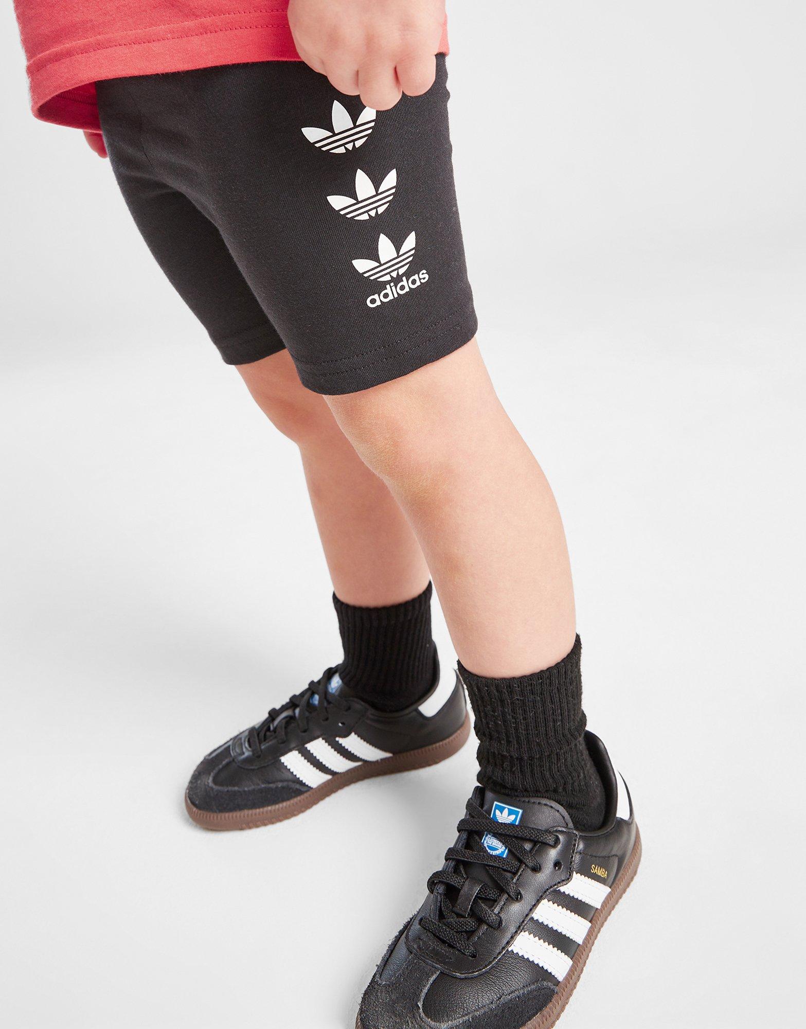 adidas Originals Girls' Repeat Trefoil T-Shirt/Shorts Set Infant