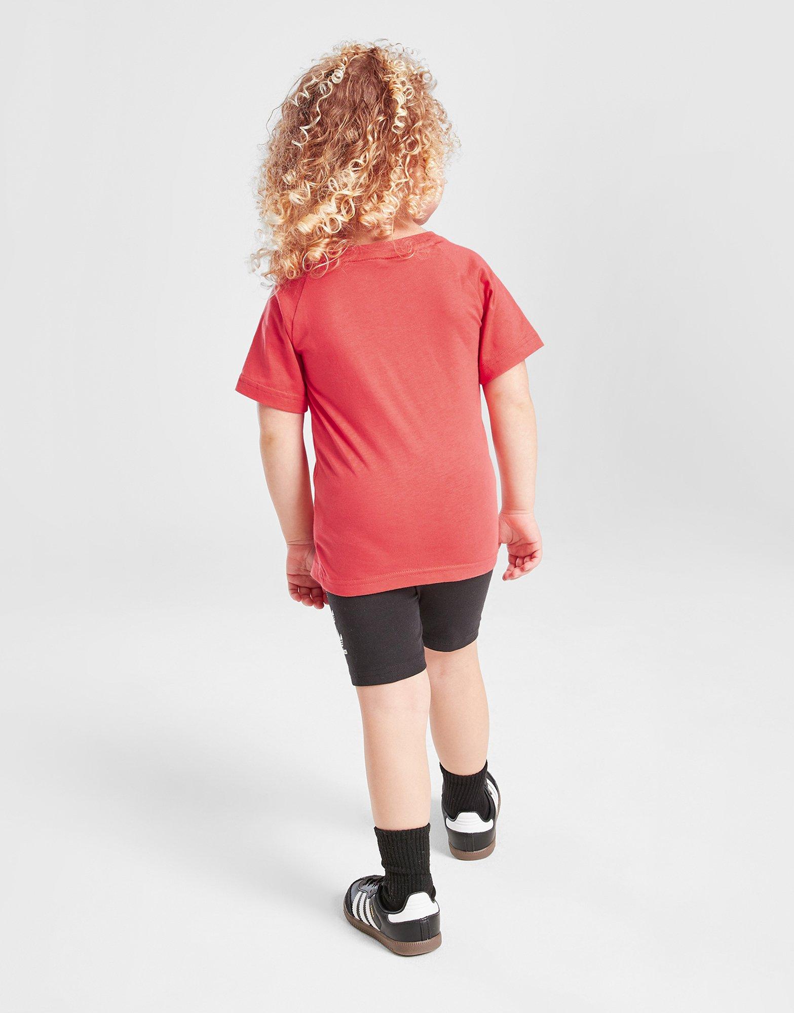 adidas Originals Girls' Repeat Trefoil T-Shirt/Shorts Set Infant