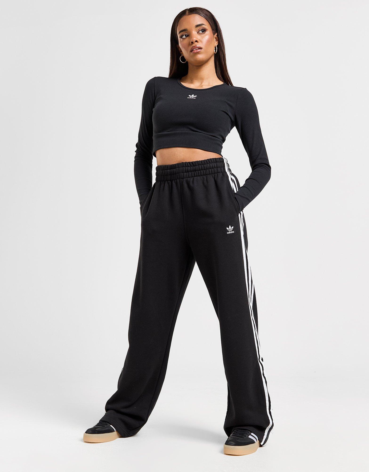 Adidas joggers womens black best sale