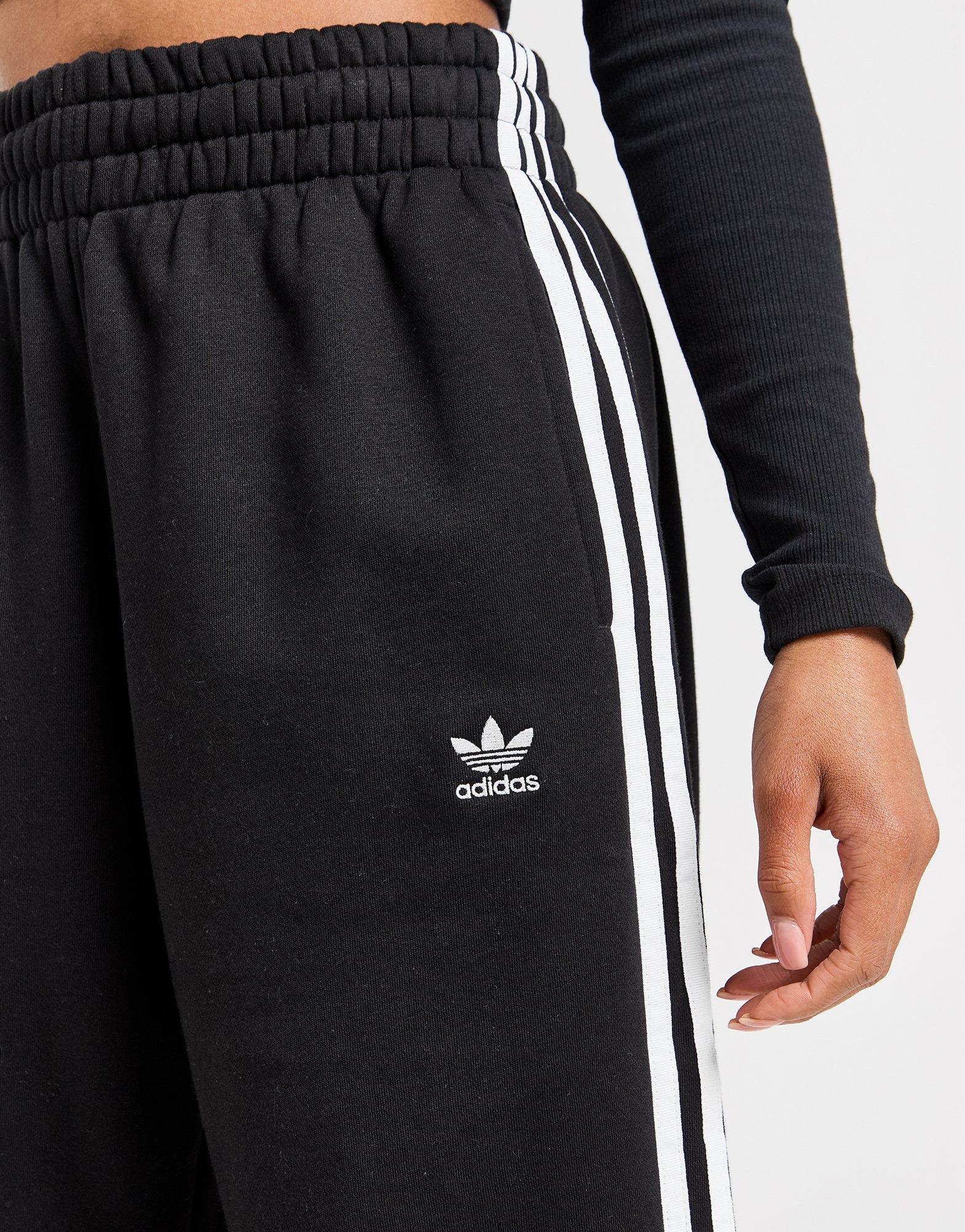 adidas Originals 3 Stripes Wide Joggers Schwarz JD Sports Deutschland