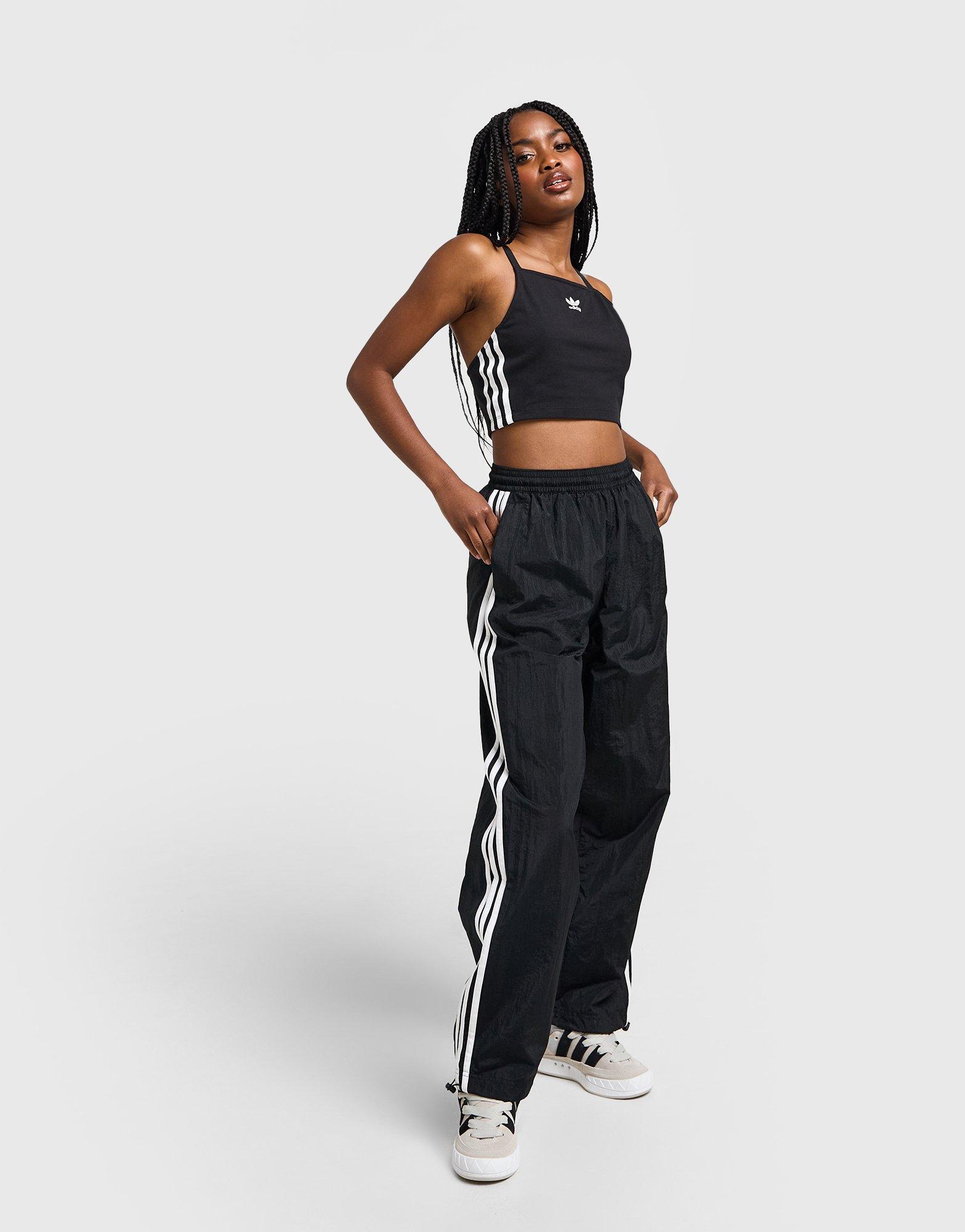 Adidas originals striped jersey track pants hotsell