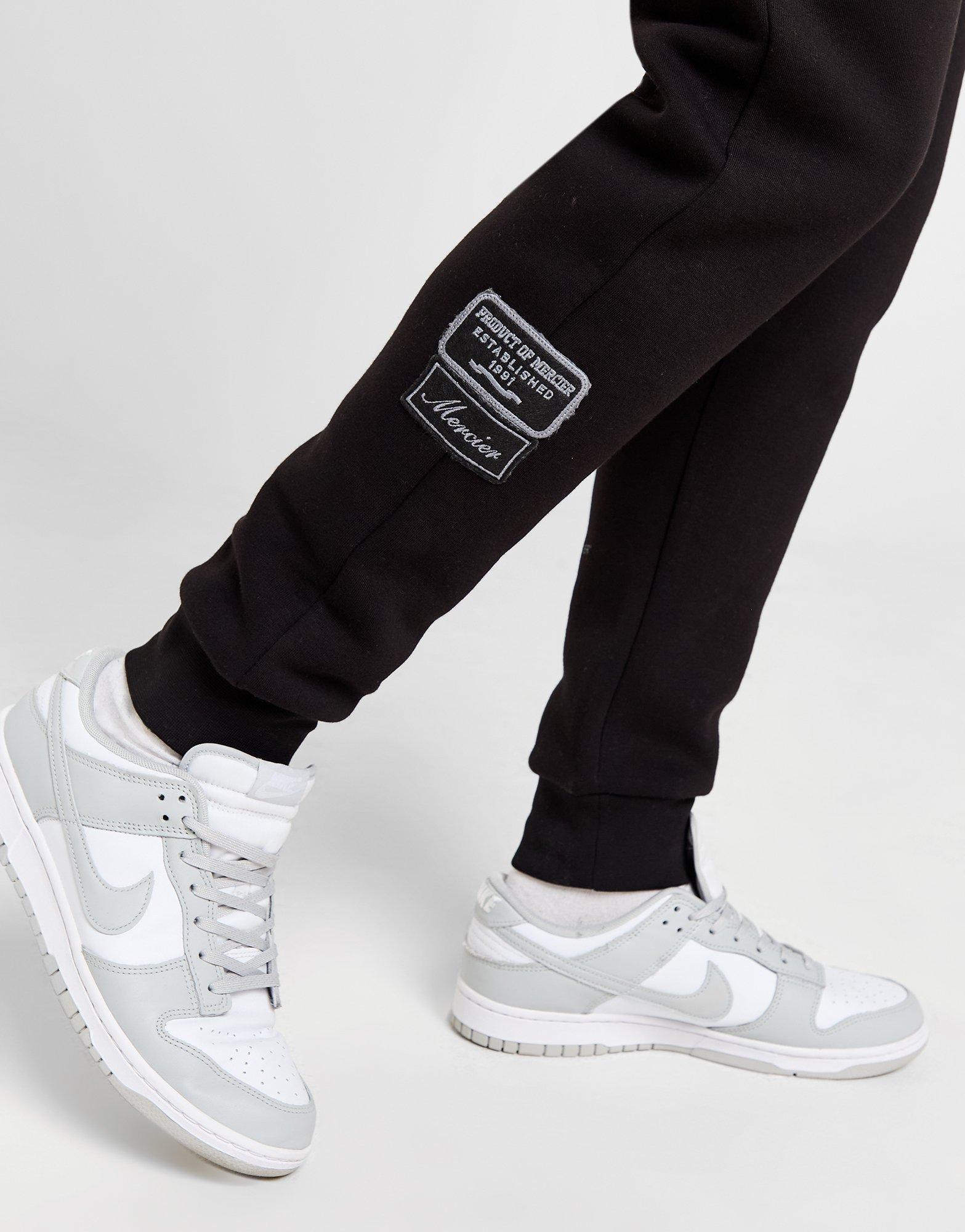 Black MERCIER Mono Badge Joggers | JD Sports UK