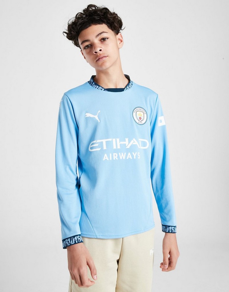 Puma Manchester City FC 24/25 Long Sleeve Home Shirt Jr