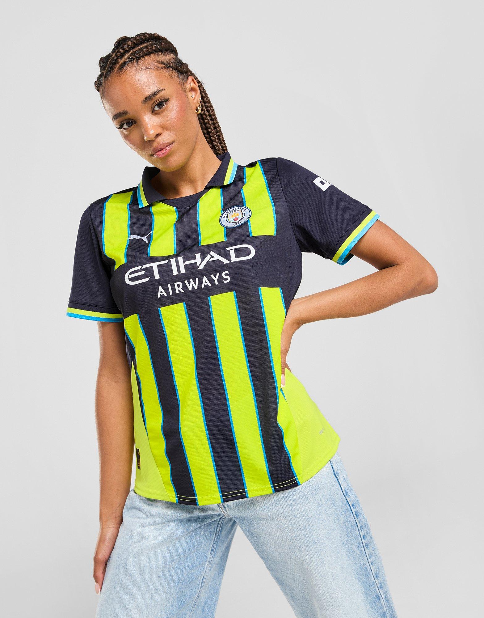 Blue PUMA Manchester City FC 2024 25 Away Shirt Women s JD Sports Malaysia