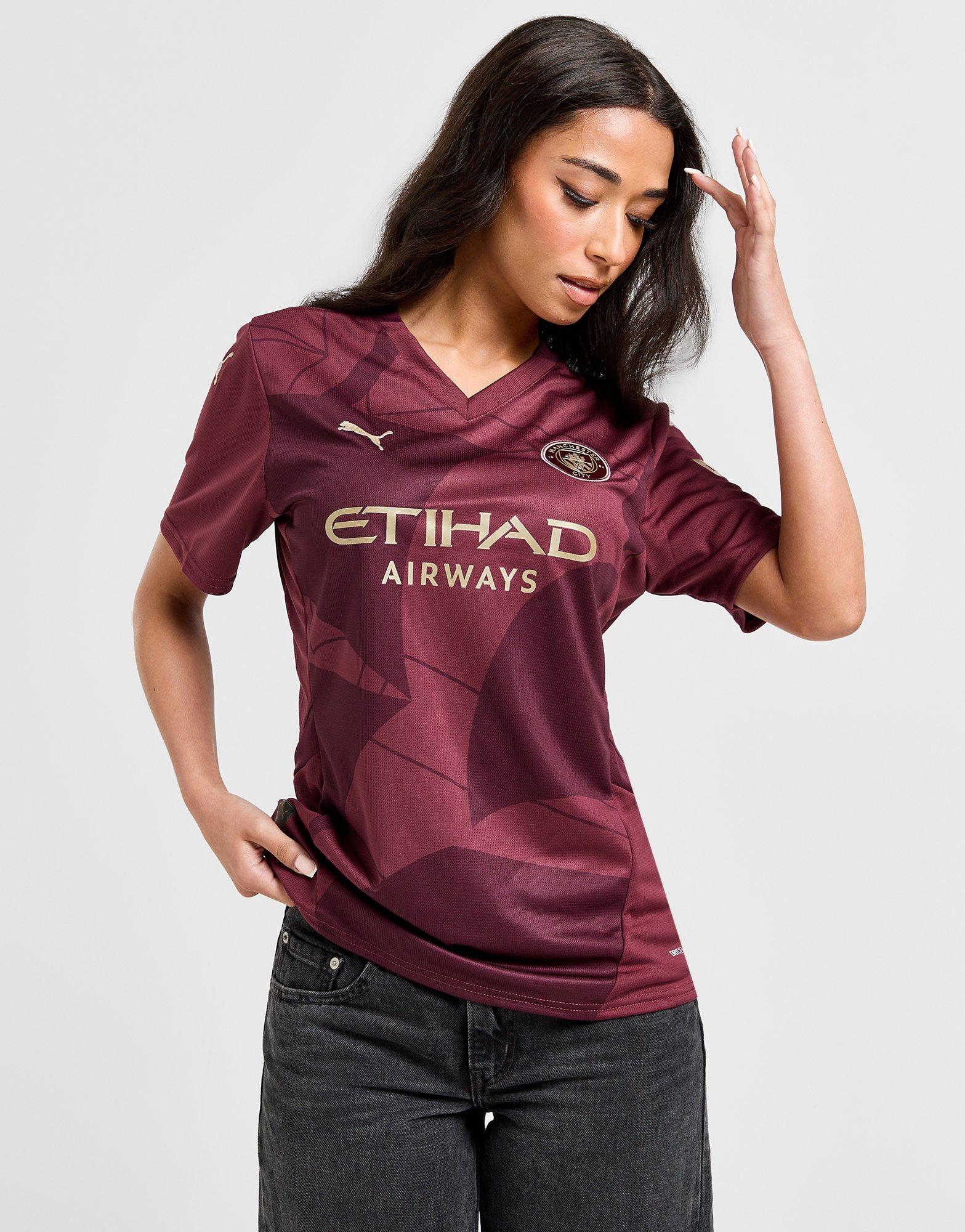 Red PUMA Manchester City FC 2024 25 Third Shirt Women s JD Sports Global