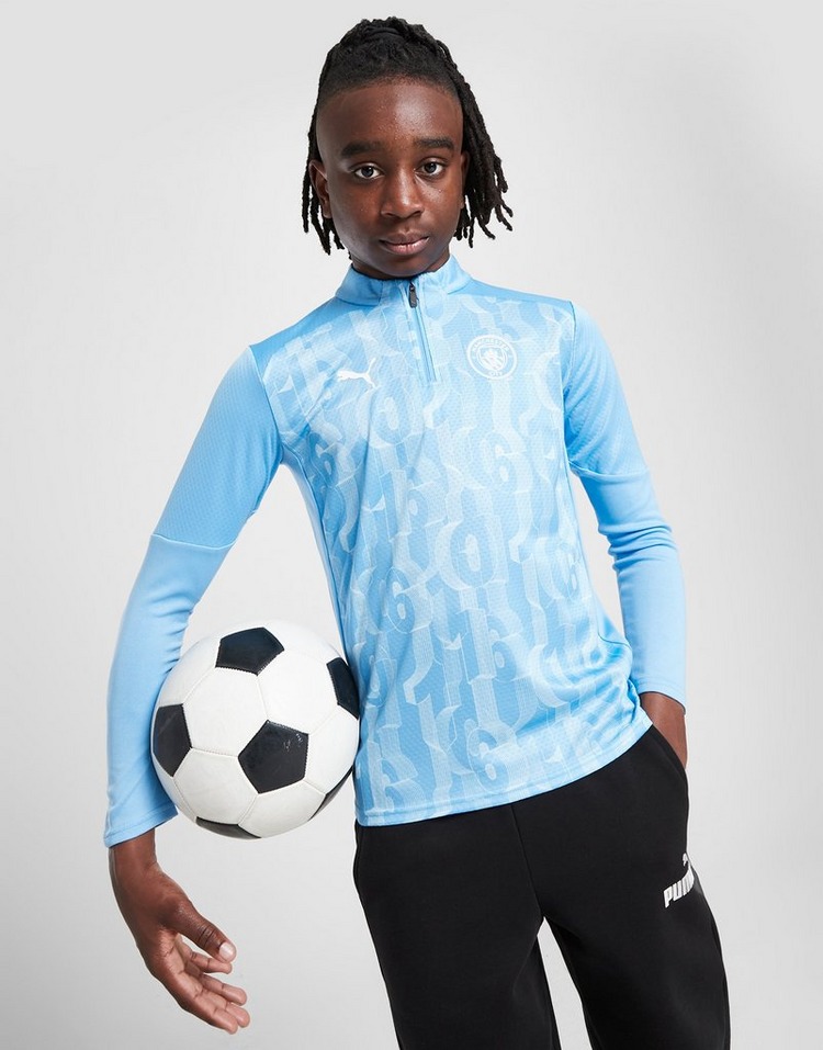 Puma Manchester City FC Pre-Match Oberteil mit Viertelreißverschluss Kinder