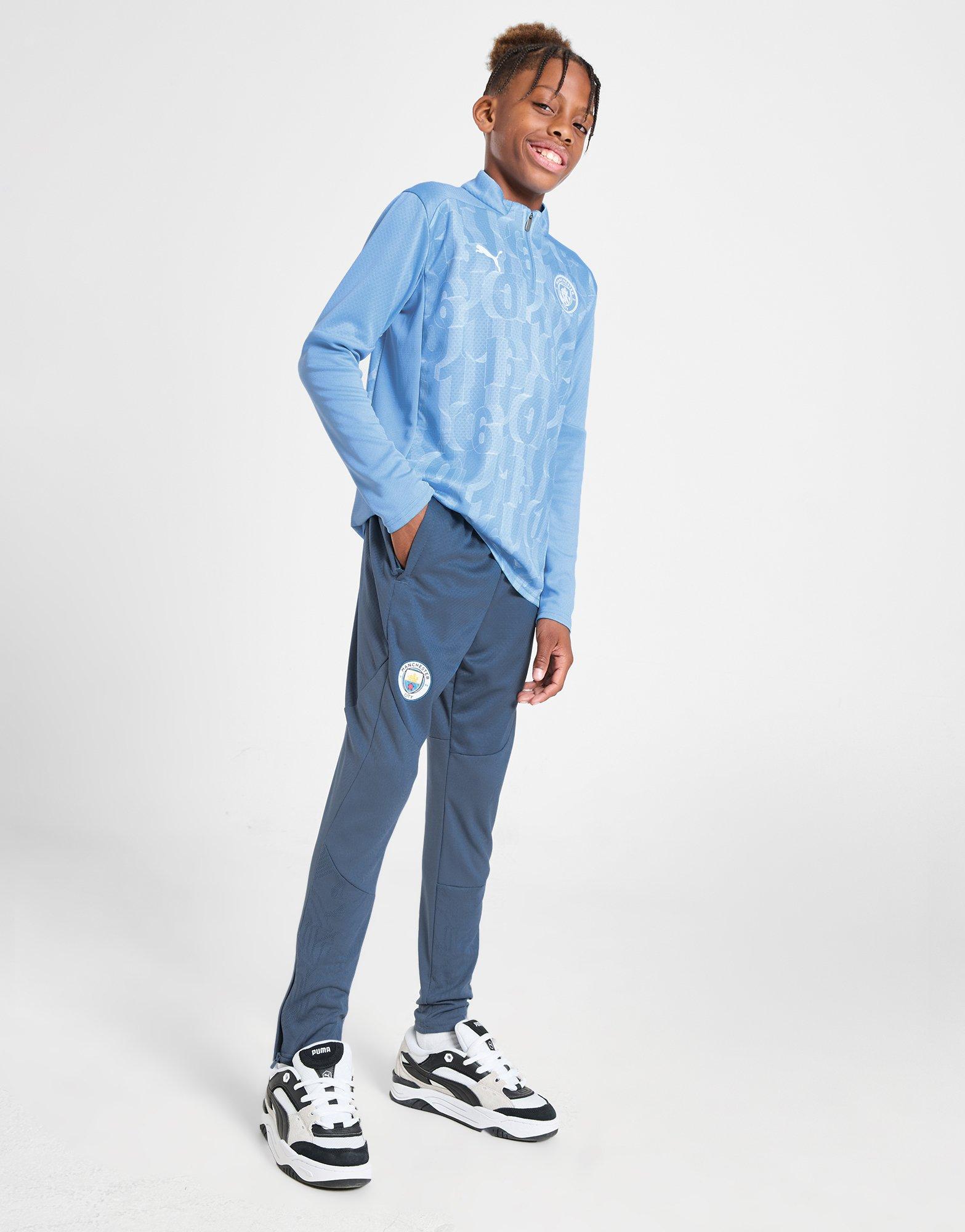 Blue PUMA Manchester City FC Training Pants Junior JD Sports Global