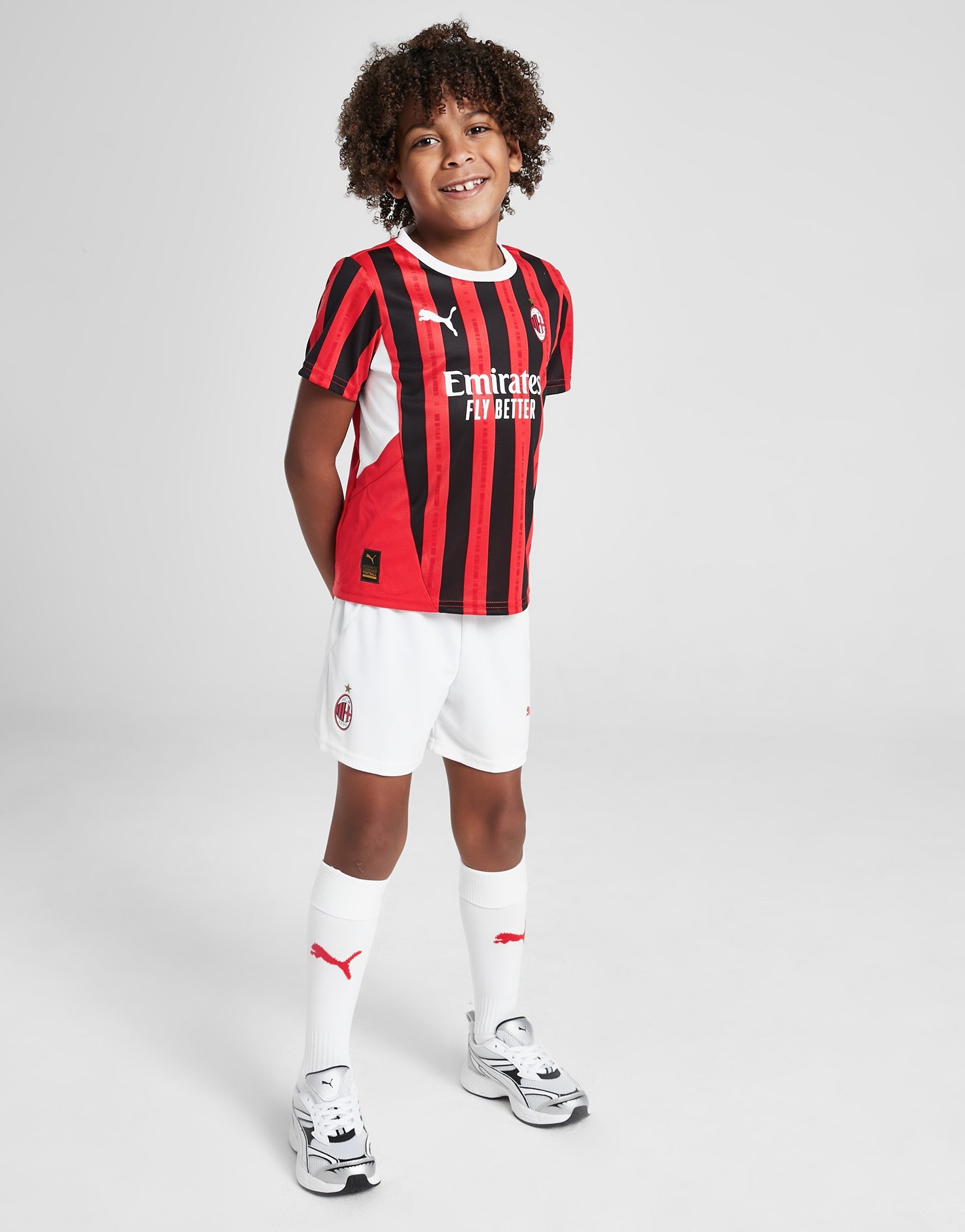 Red PUMA AC Milan 2024/25 Home Kit Children | JD Sports UK