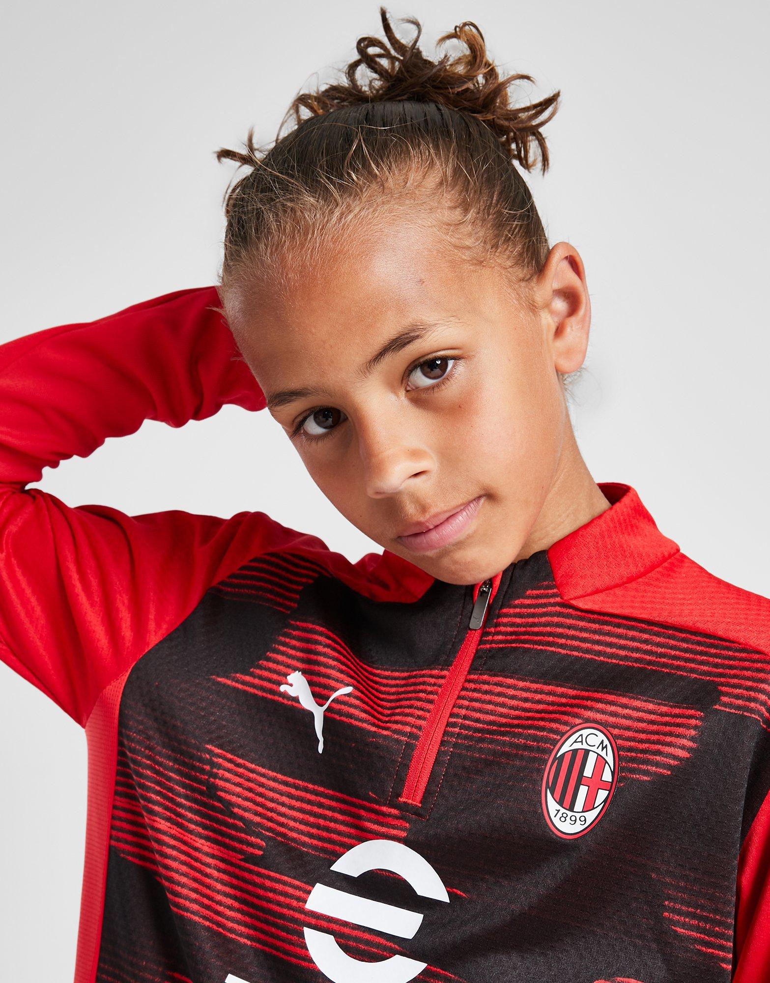 PUMA AC Milan Pre Match 1/4 Zip Top Junior
