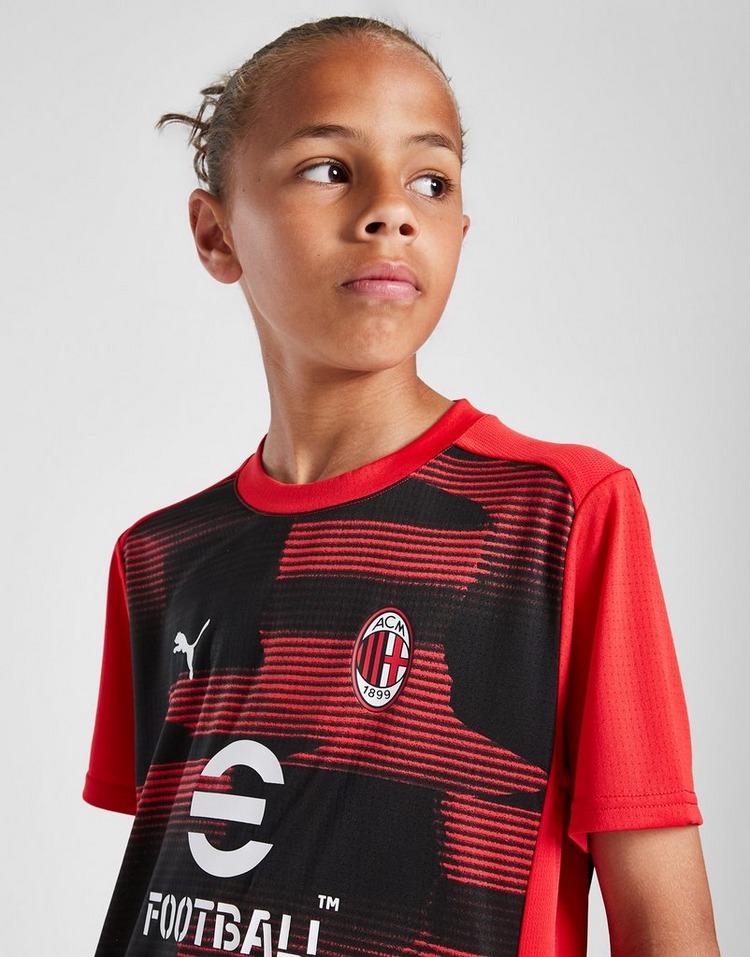 Puma AC Milan Pre Match Short Sleeve Shirt Junior