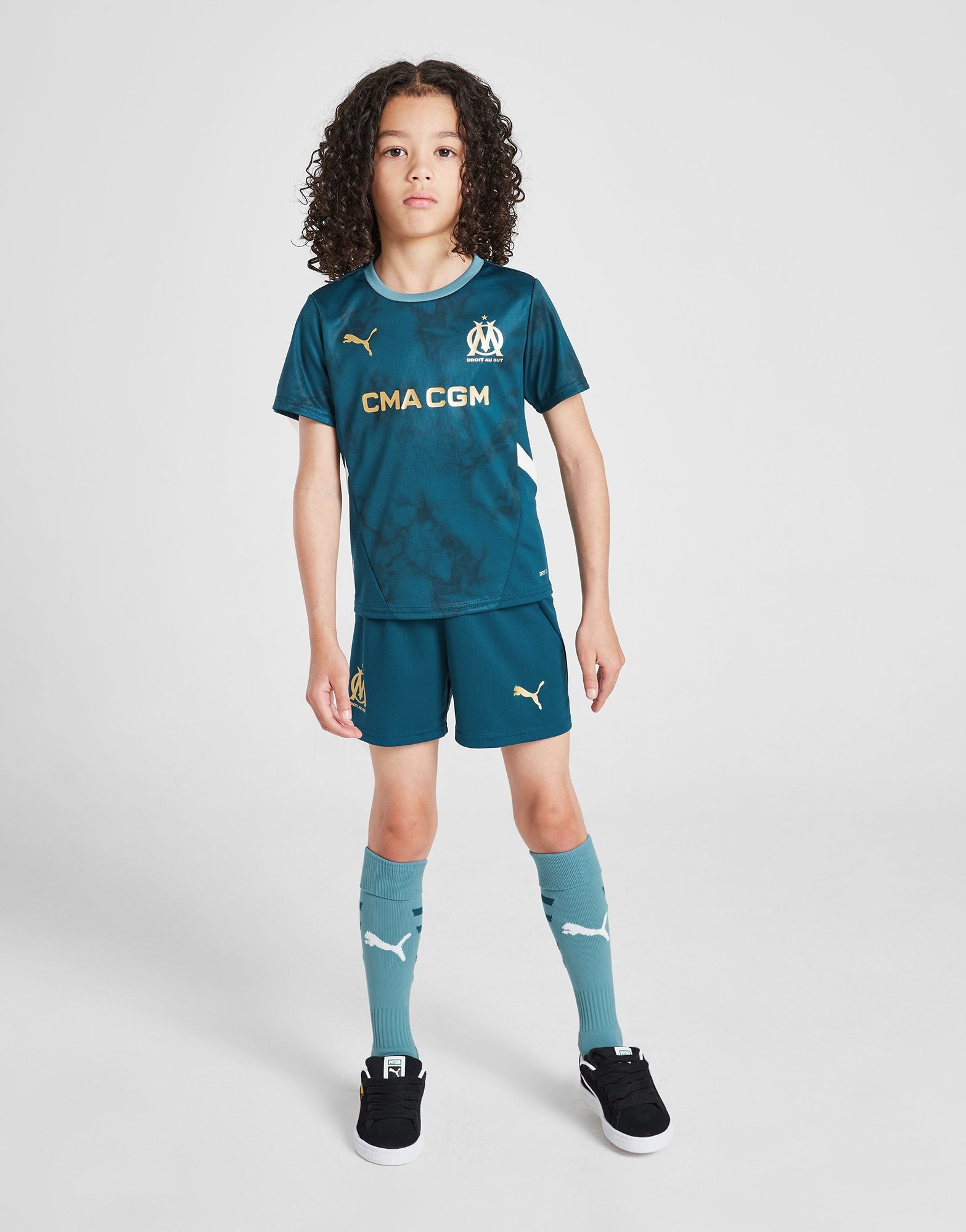 Blue PUMA Olympique Marseille 2024/25 Away Kit Children | JD Sports UK