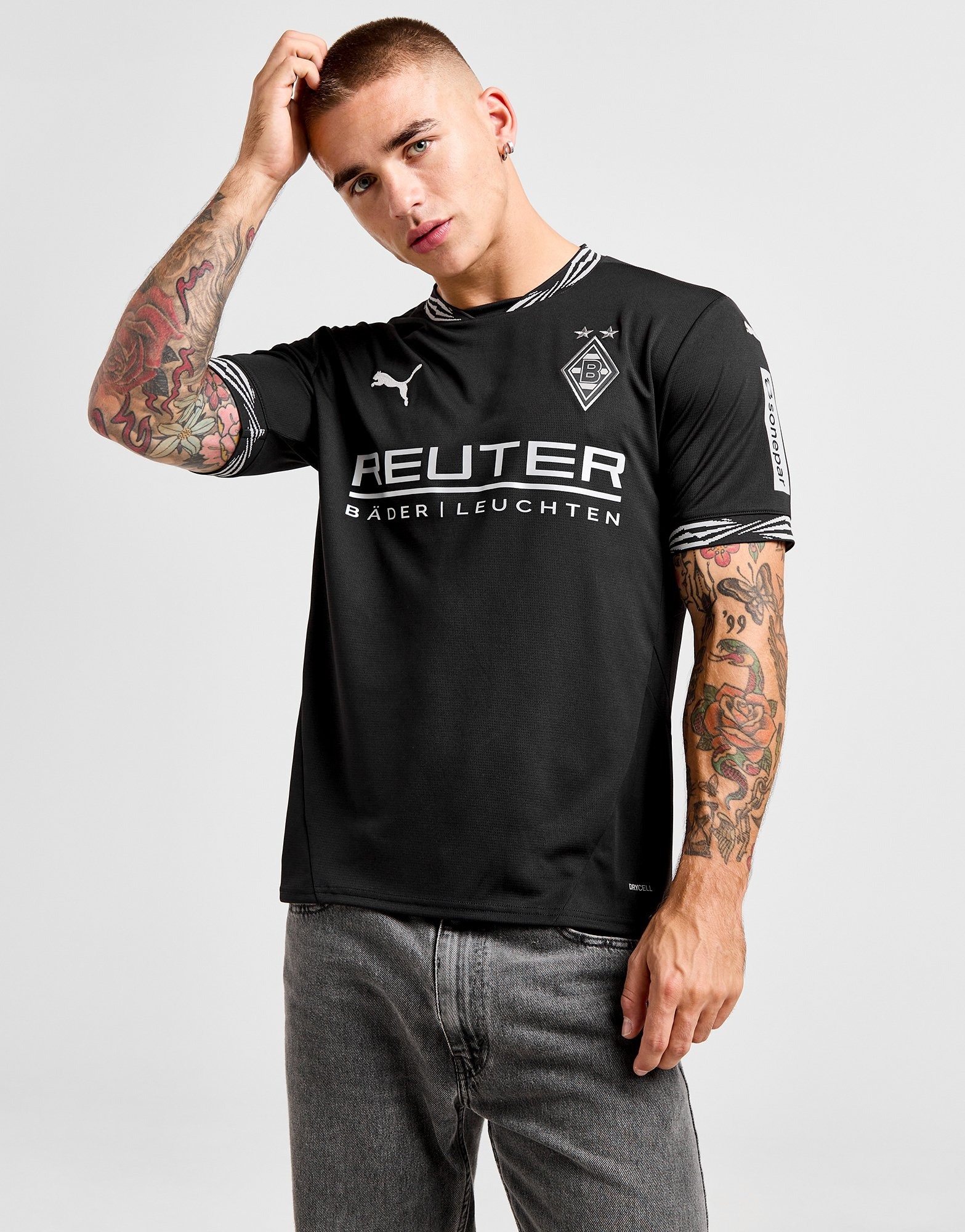 Black PUMA Borussia Monchengladbach 2024/25 Third Shirt - JD