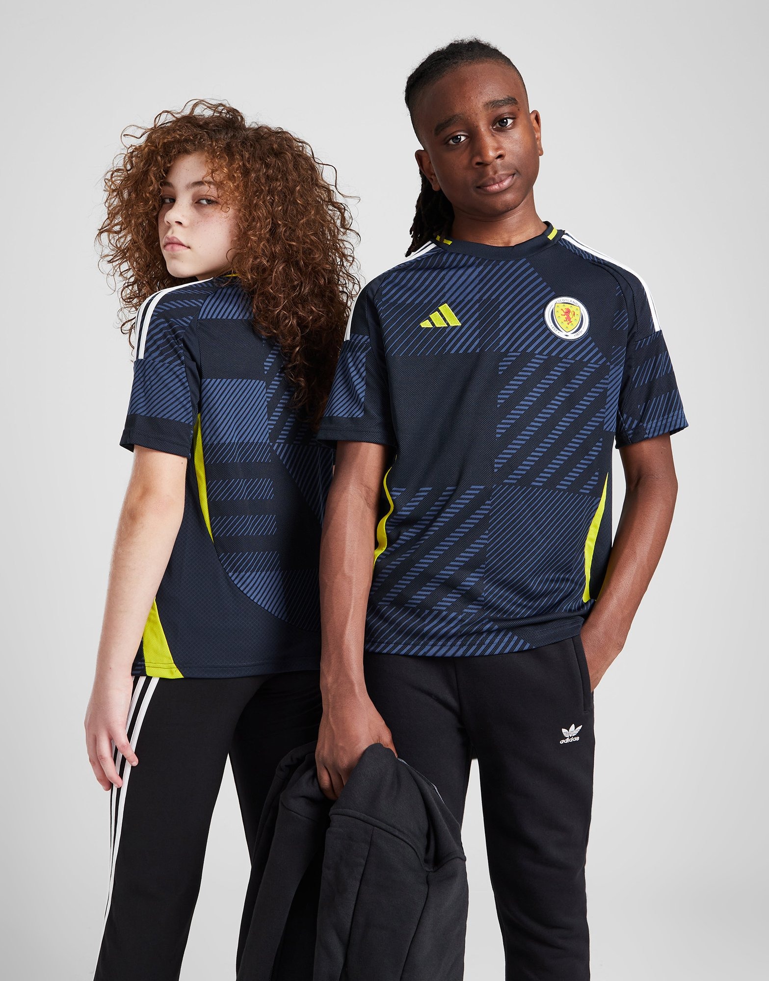 Adidas Scotland Boys Adidas Training Top Blue Adidas Scotland