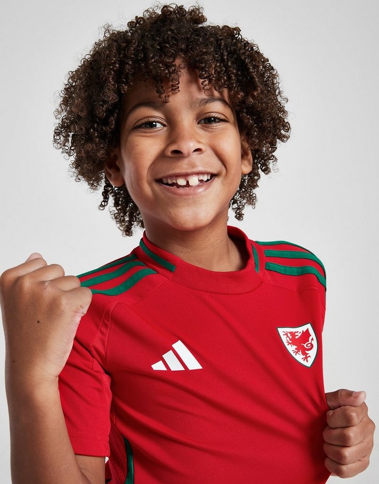 adidas Wales 2024 Home Kit Children