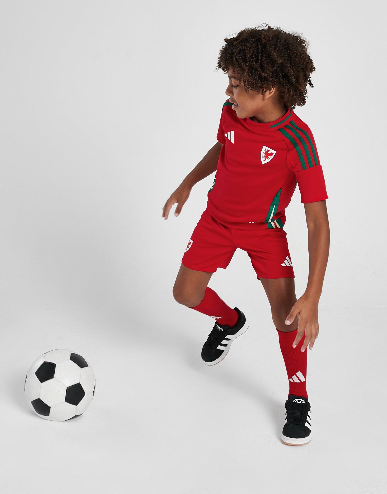 adidas Wales 2024 Home Kit Children