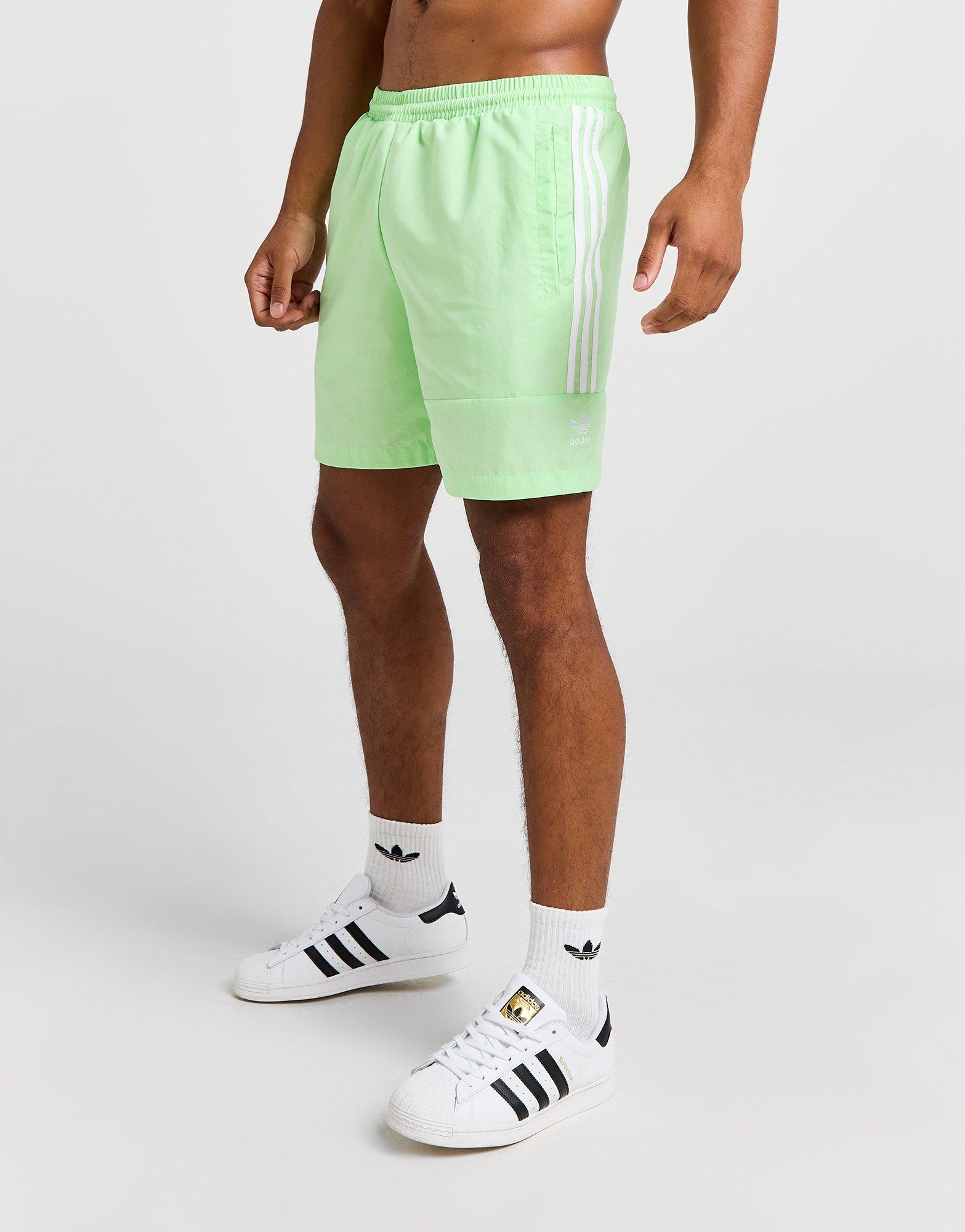 Green adidas Originals Lock Up Swim Shorts JD Sports Global