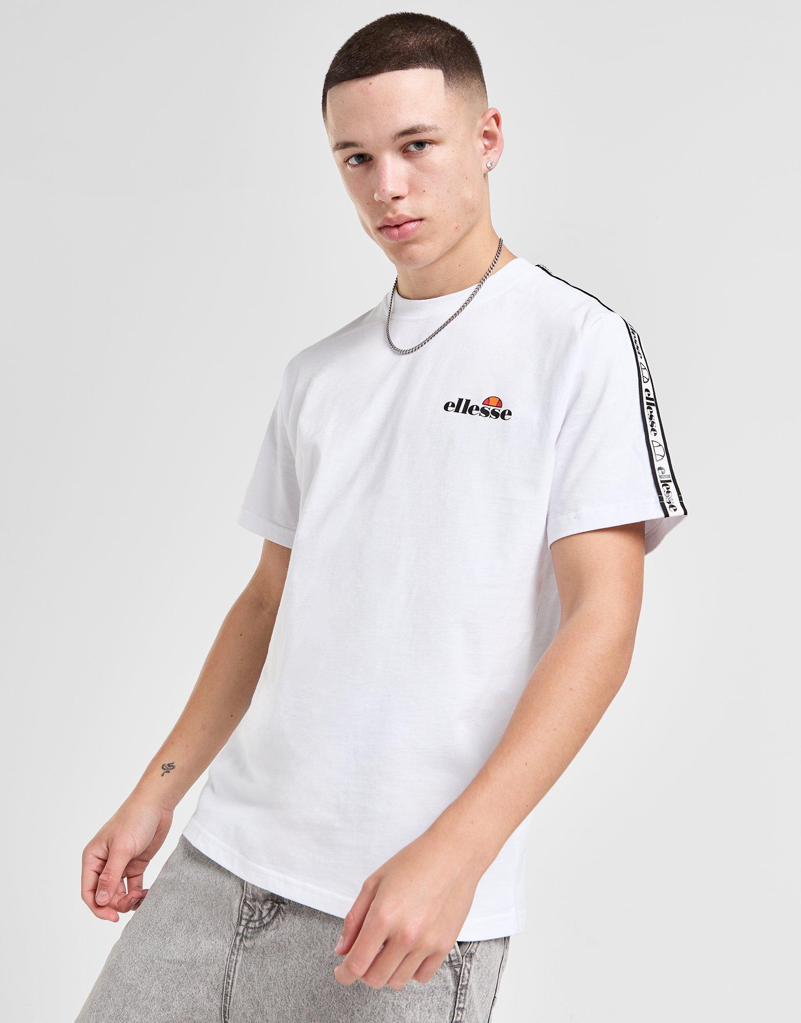 White Ellesse Xanner Tape T Shirt JD Sports