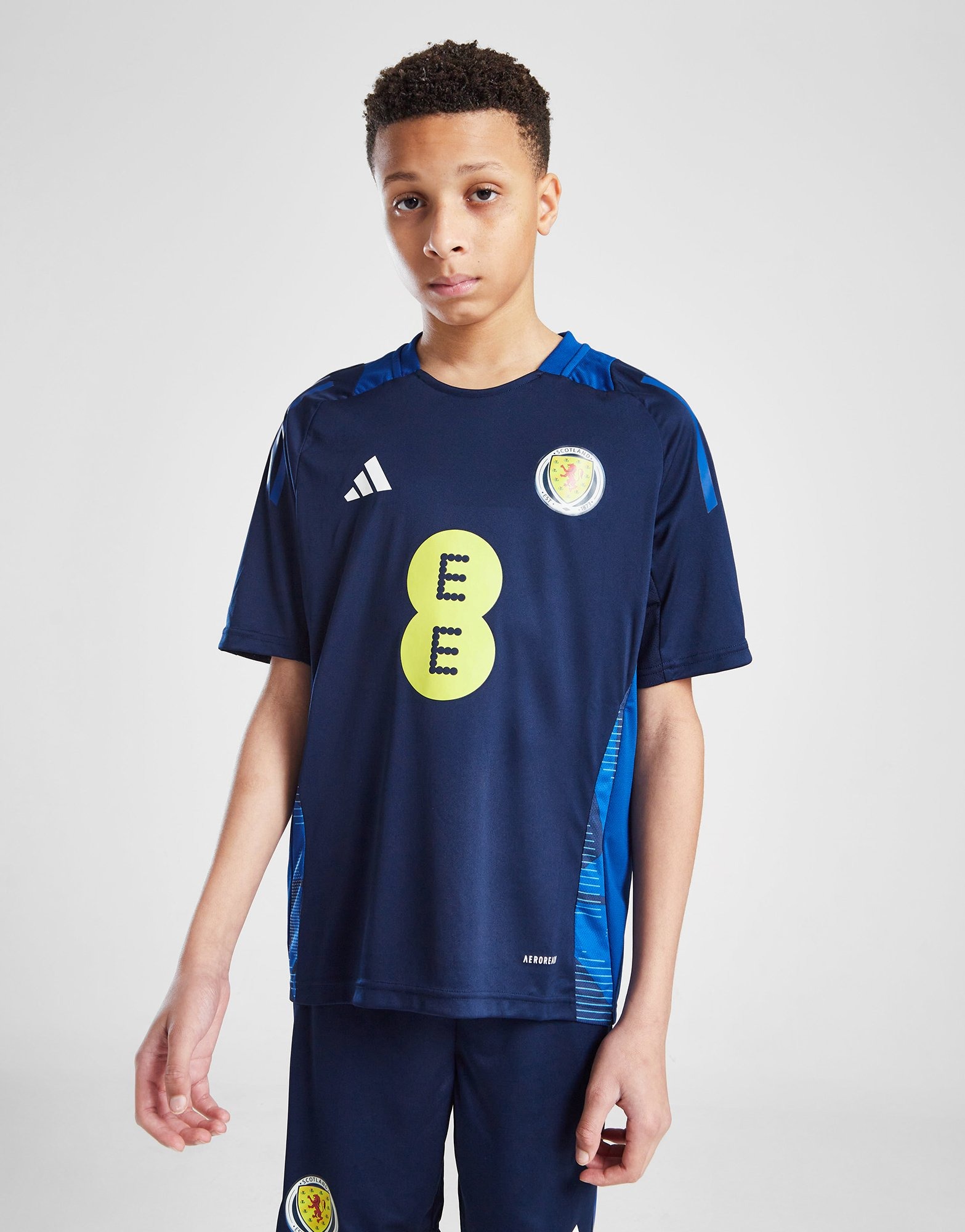 Blue adidas Scotland Tiro 24 Training Shirt Junior | JD Sports UK