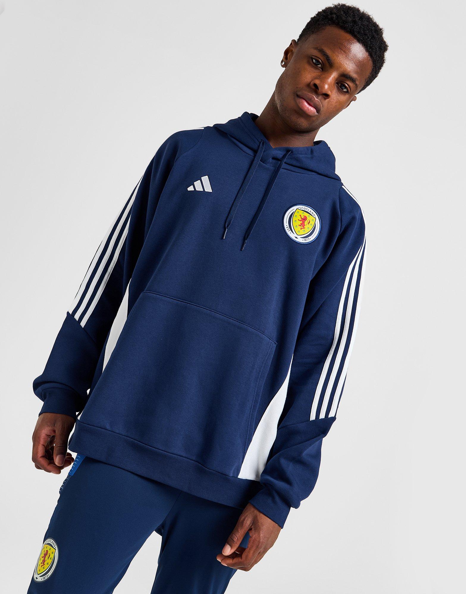Blue adidas Scotland Tiro 24 Hoodie JD Sports UK