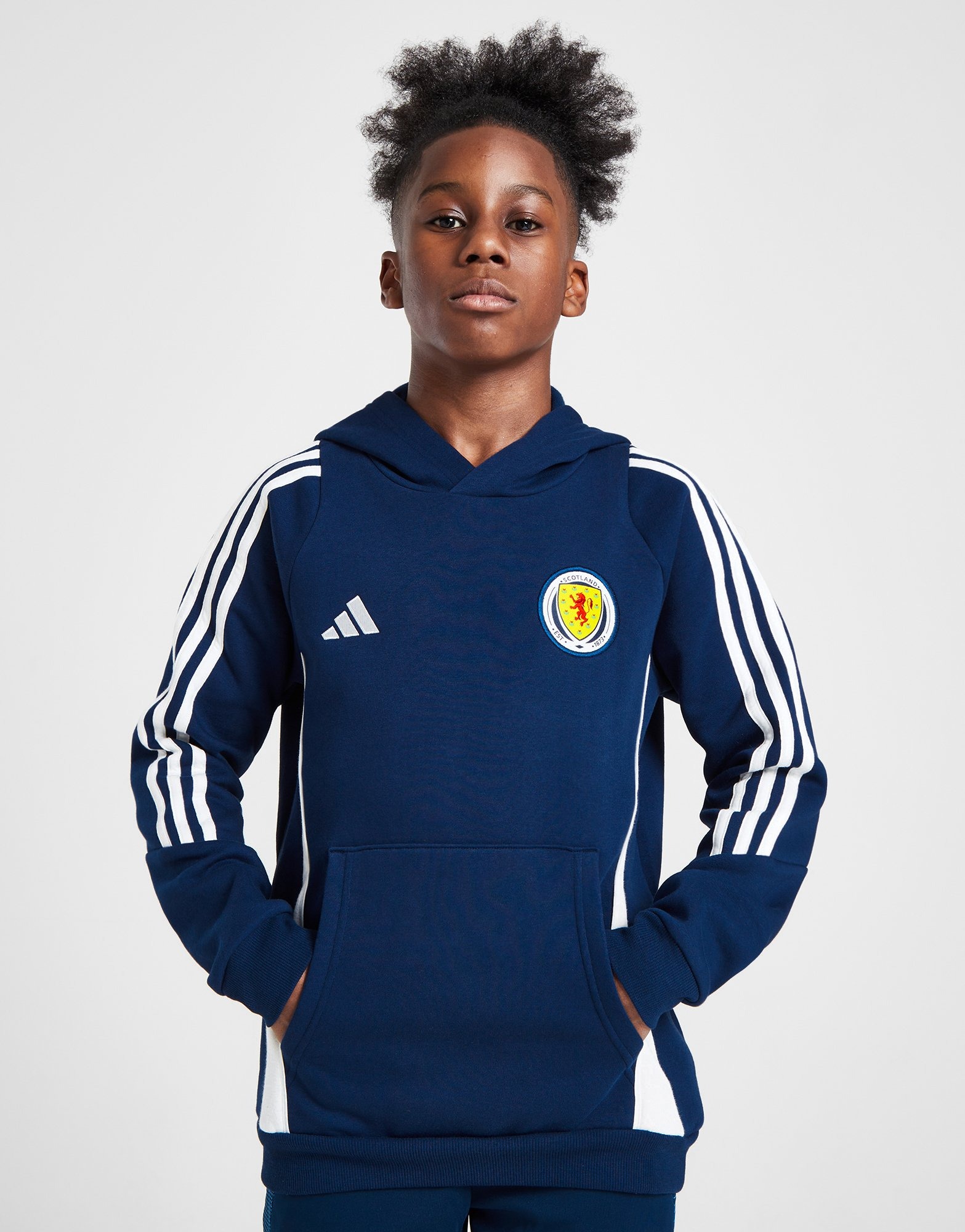 Blue adidas Scotland Tiro 24 Hoodie Junior JD Sports Malaysia