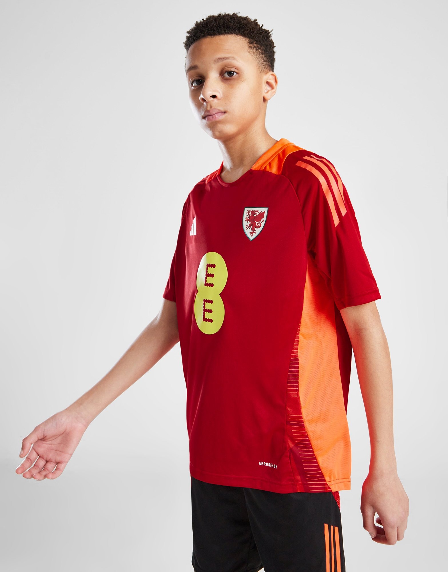 Red adidas Wales Tiro 24 Training Shirt Junior JD Sports UK