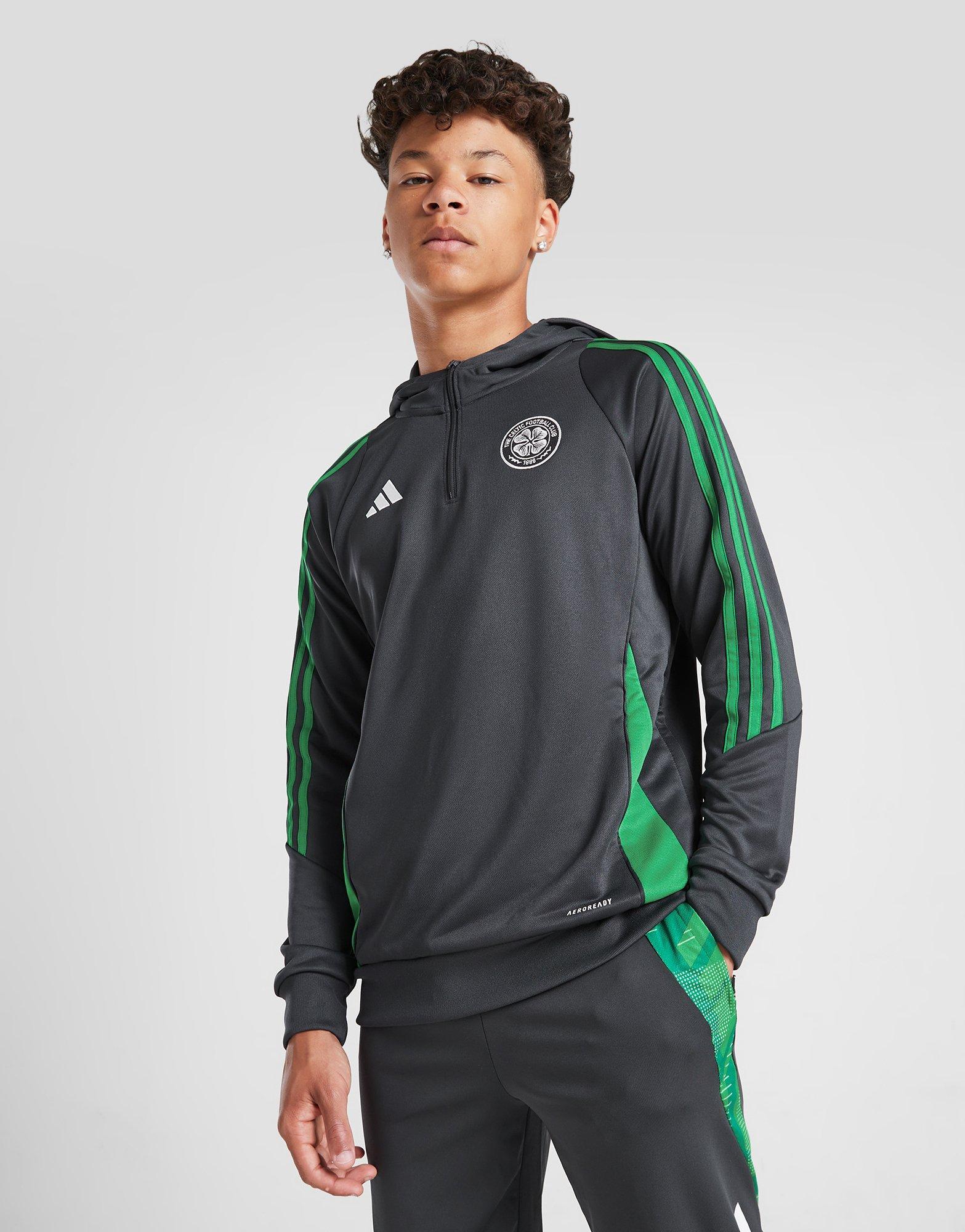 adidas Celtic Track Hoodie Junior