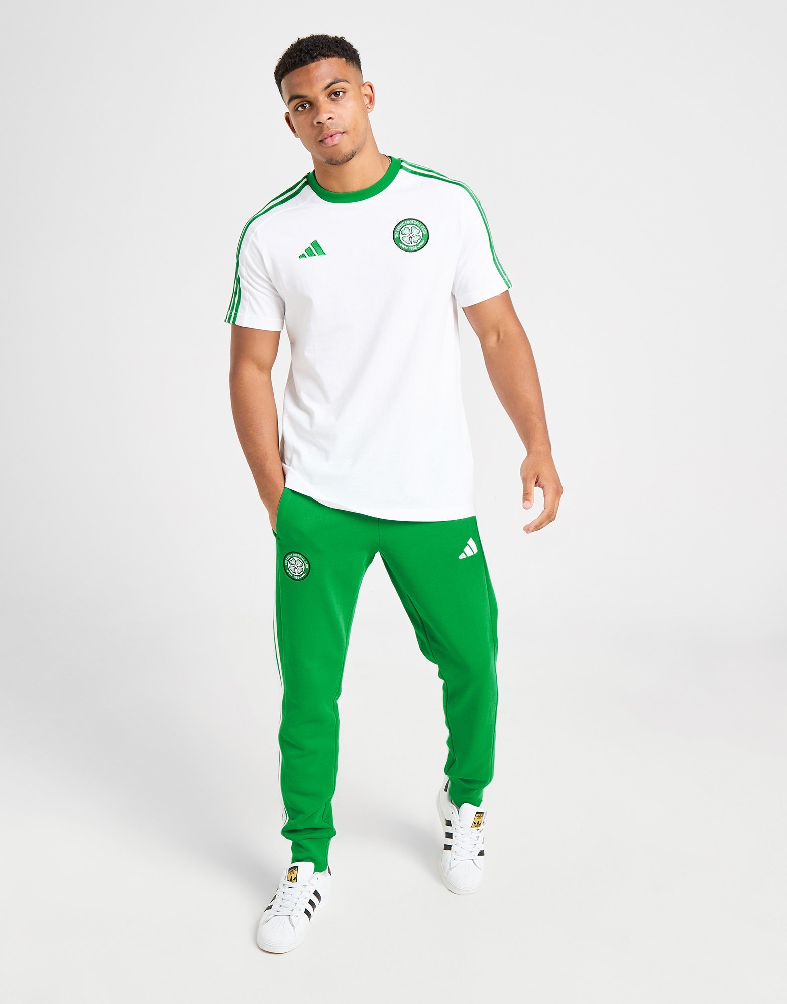 Green adidas Celtic DNA Joggers | JD Sports UK