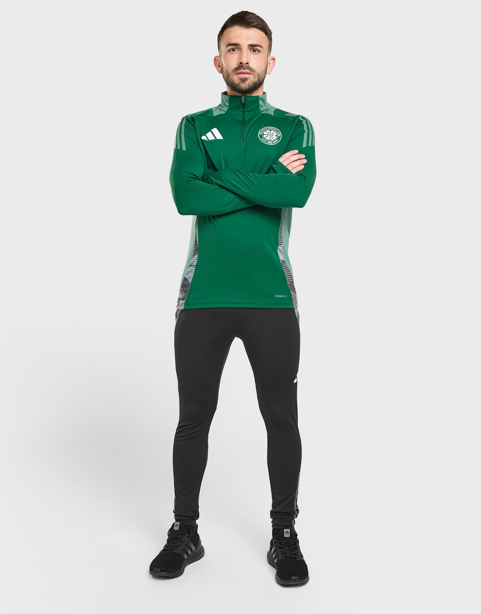 Veste D'entraînement Celtic FC The Hoops - Nike - Gris Zippé - Homme Taille 2XL - Occasion