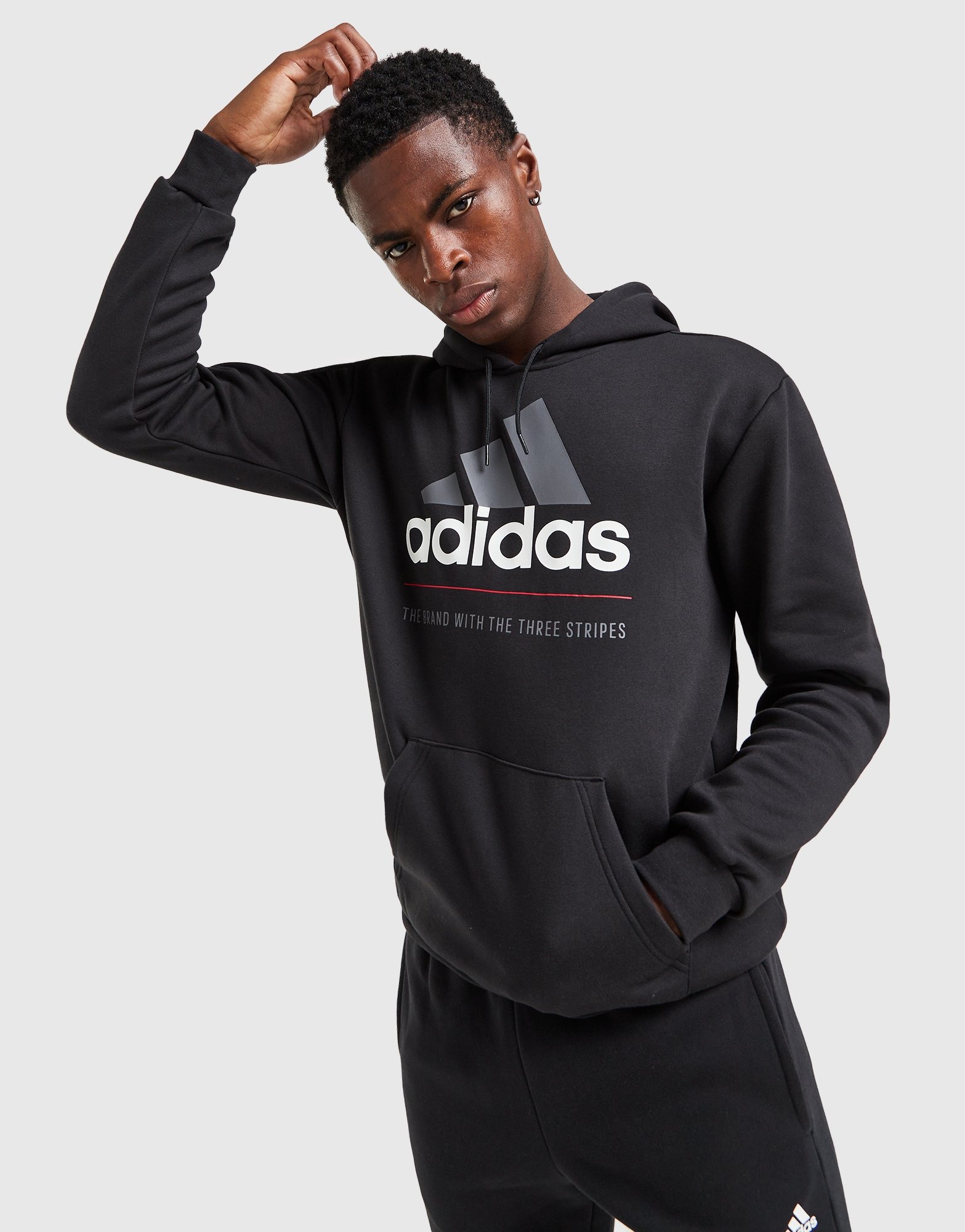 Black adidas Badge of Sport Logo Hoodie JD Sports Global