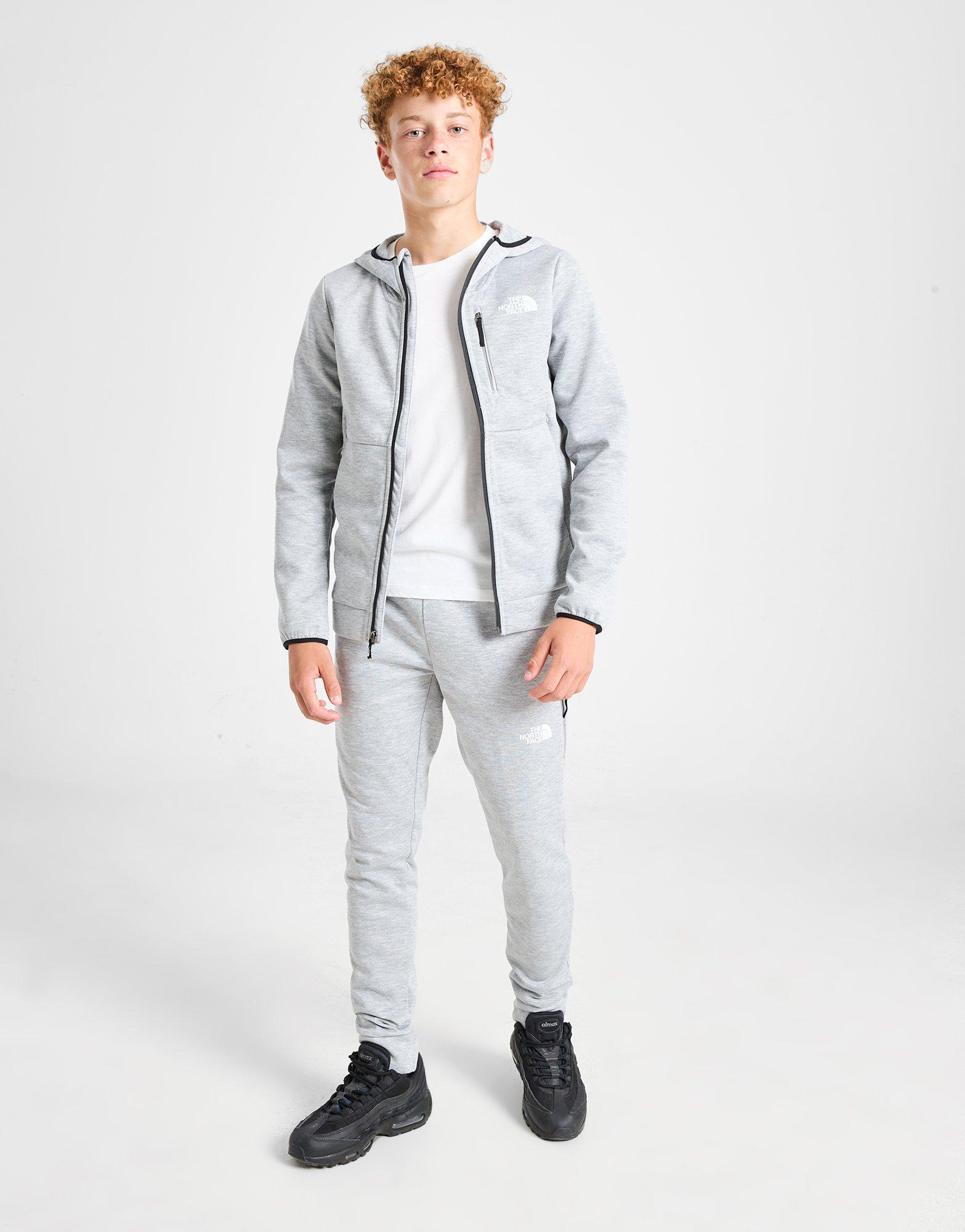 Grey north face joggers junior best sale