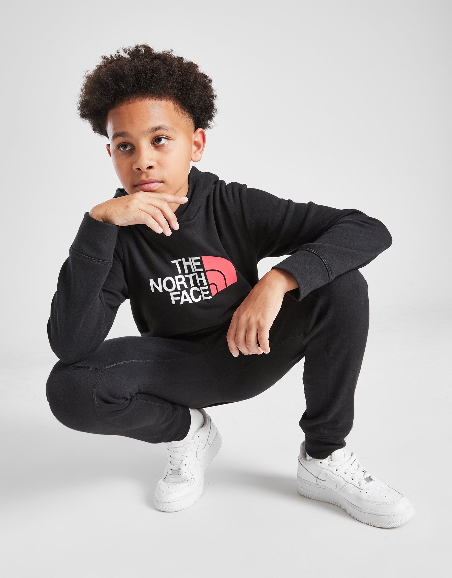 Black north face tracksuit online