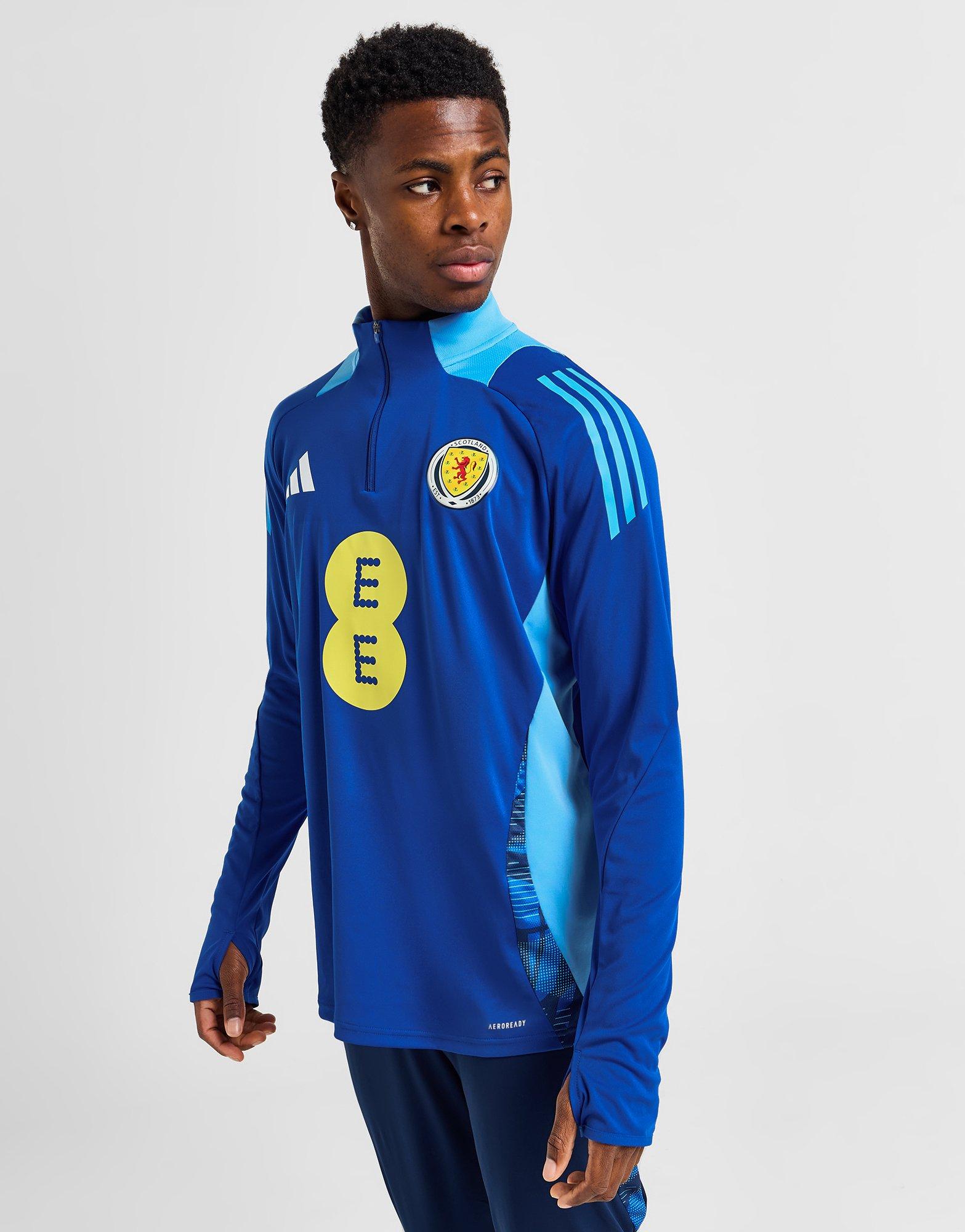 Blue adidas Scotland Tiro 24 Training Top JD Sports UK