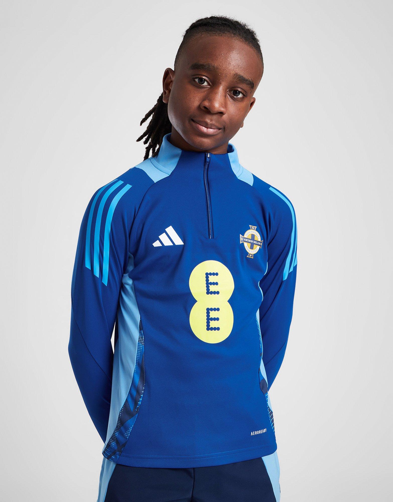 Blue adidas Northern Ireland Tiro 24 Training Top Junior JD Sports UK