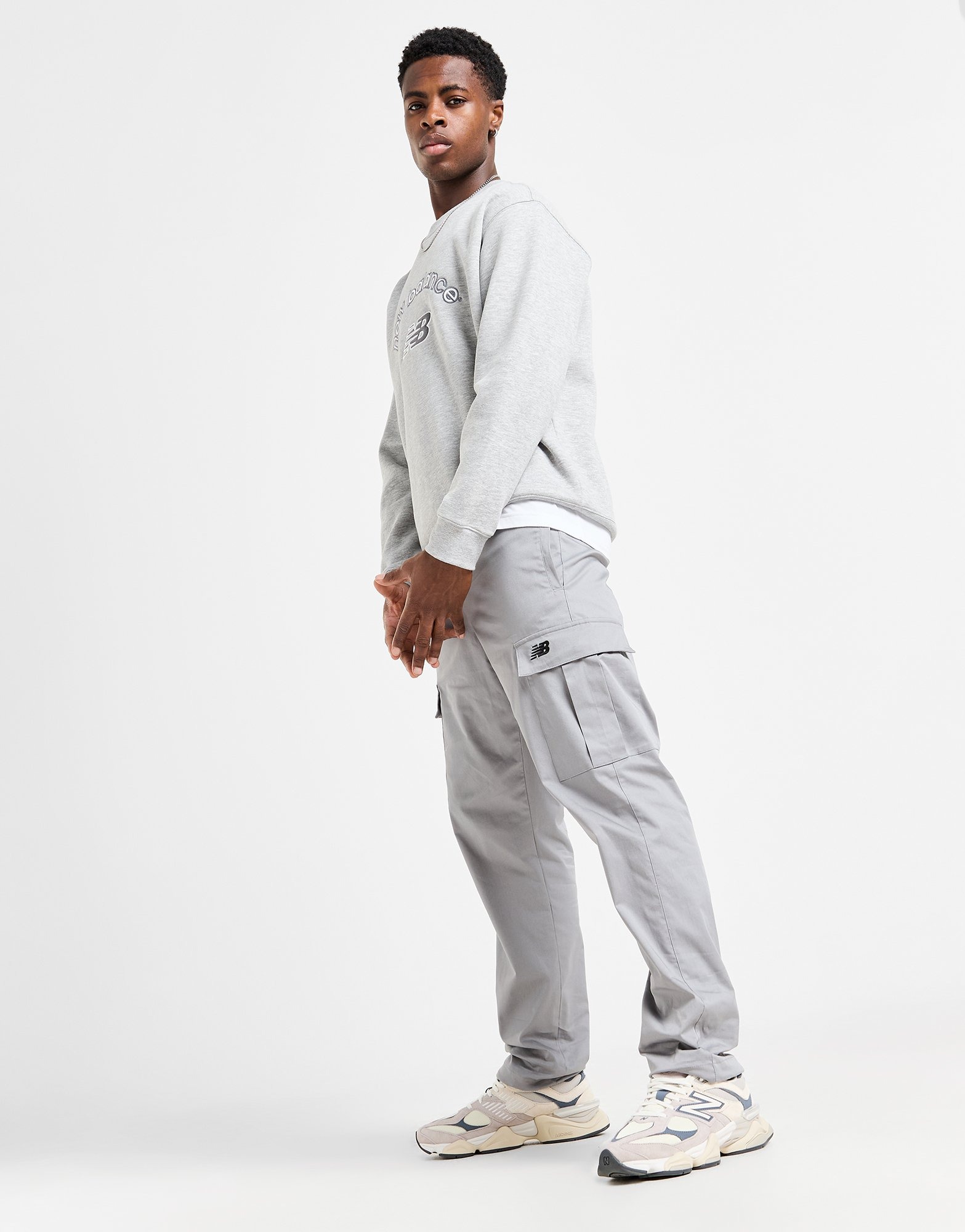 Grey New Balance Woven Cargo Pants JD Sports