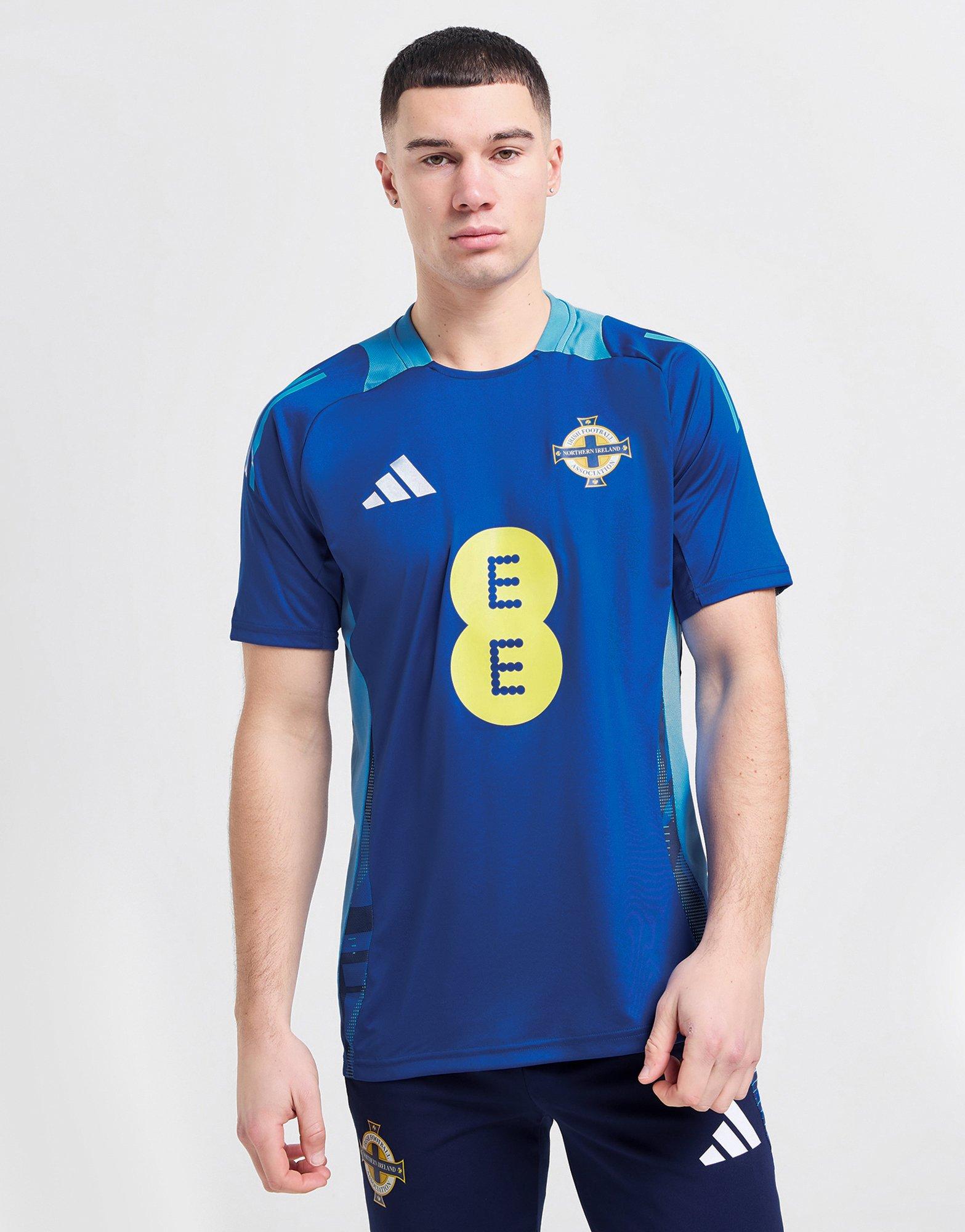 Blue adidas Northern Ireland Tiro 24 Training Shirt JD Sports UK