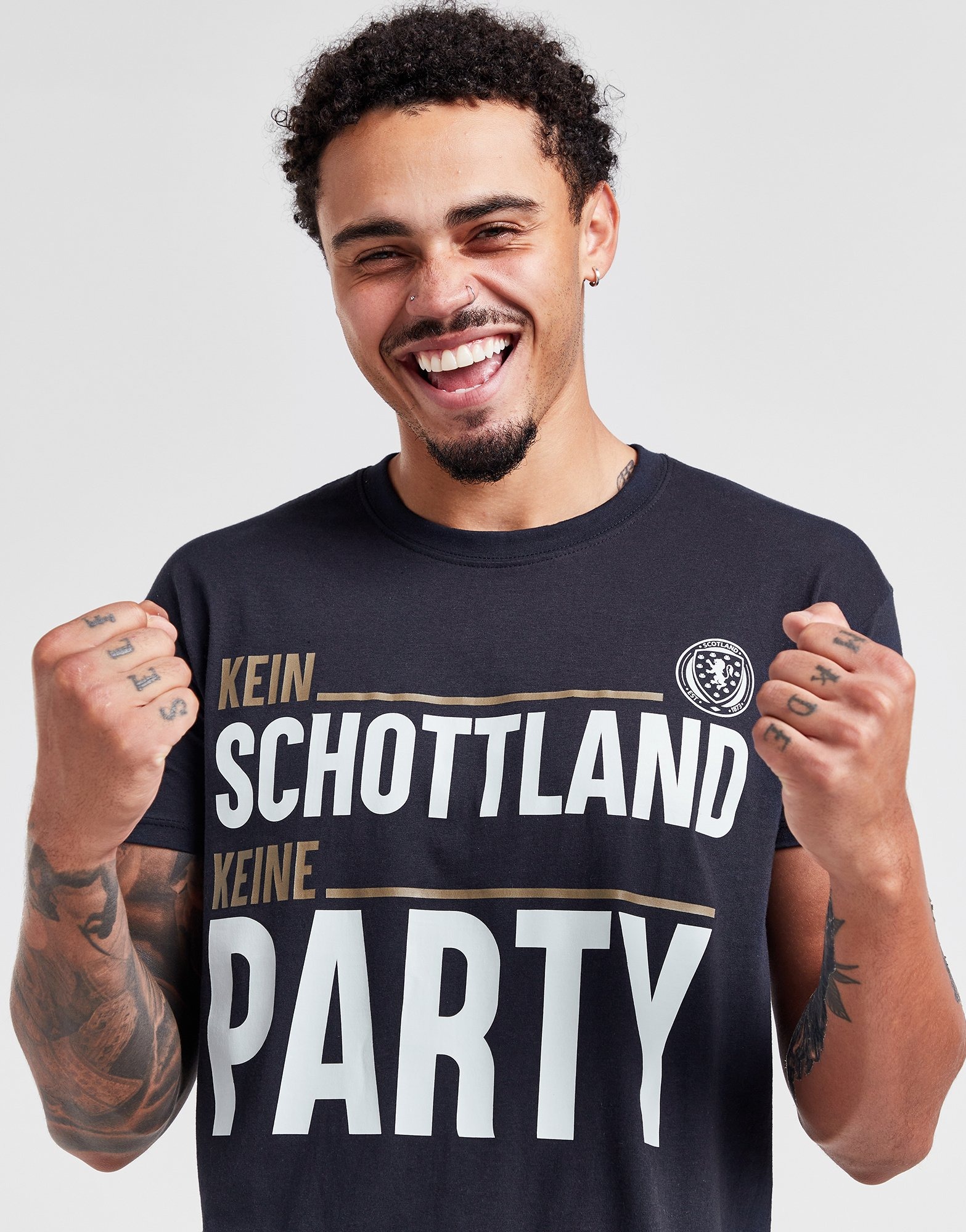Blue Official Team Scotland 'Kein Schottland, Keine Party' TShirt JD