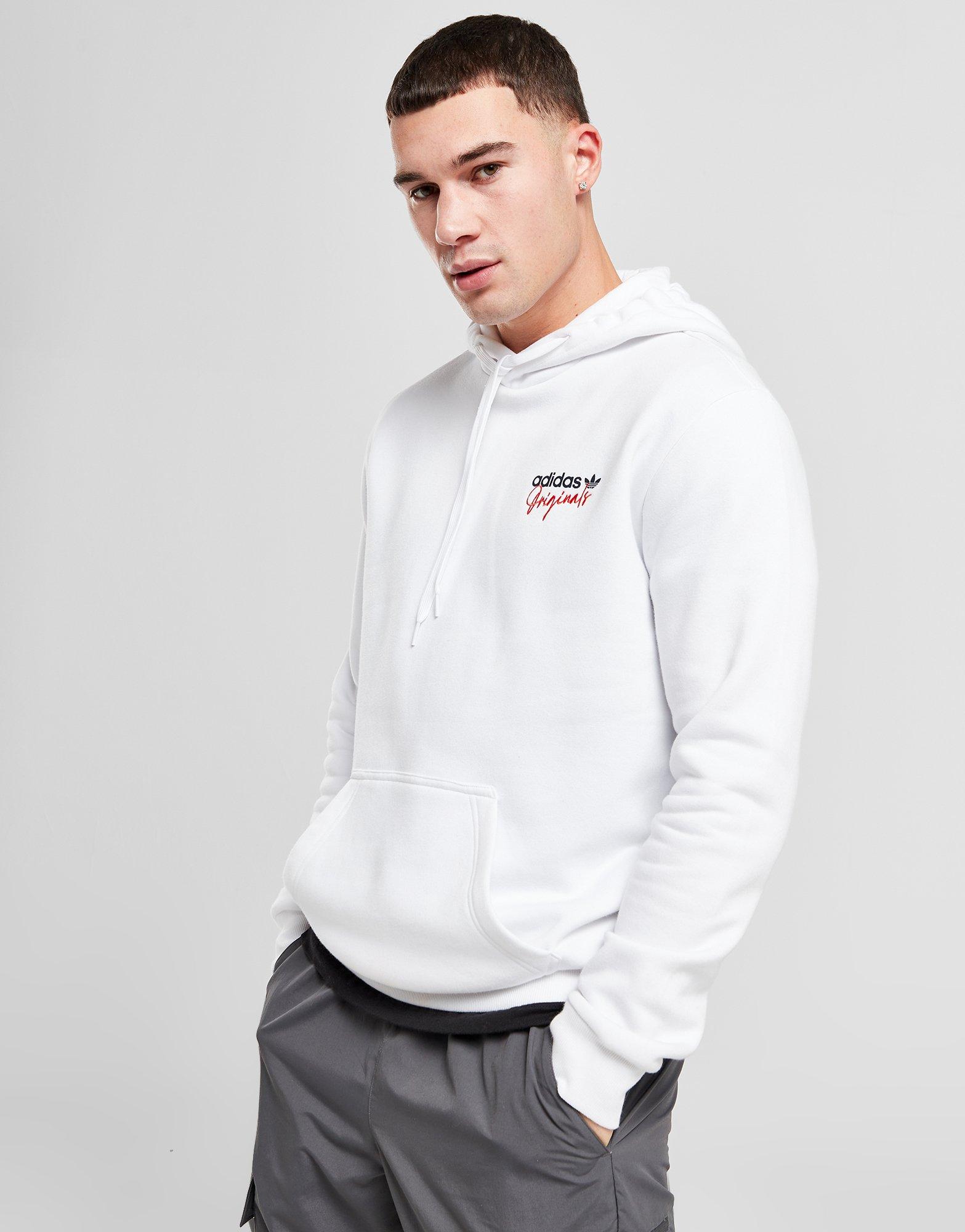 adidas Originals Sweat à Capuche Brand Homme Blanc- JD Sports France