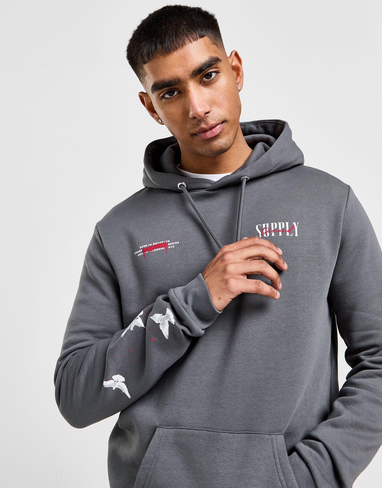 Grey Supply & Demand Fusa Hoodie JD Sports