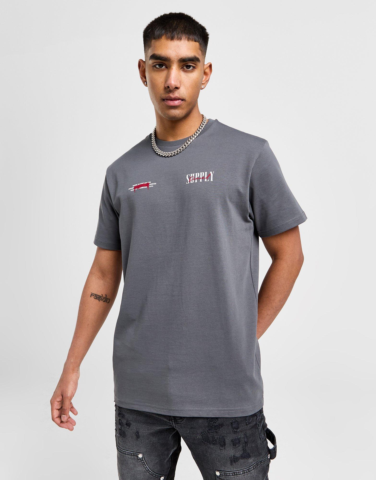 Supply & Demand TShirt Fusa em Cinzento JD Sports