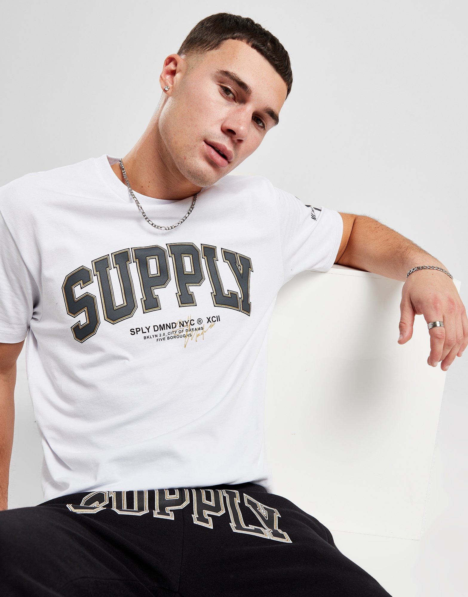 White Supply & Demand Ring T-Shirt - JD Sports Global