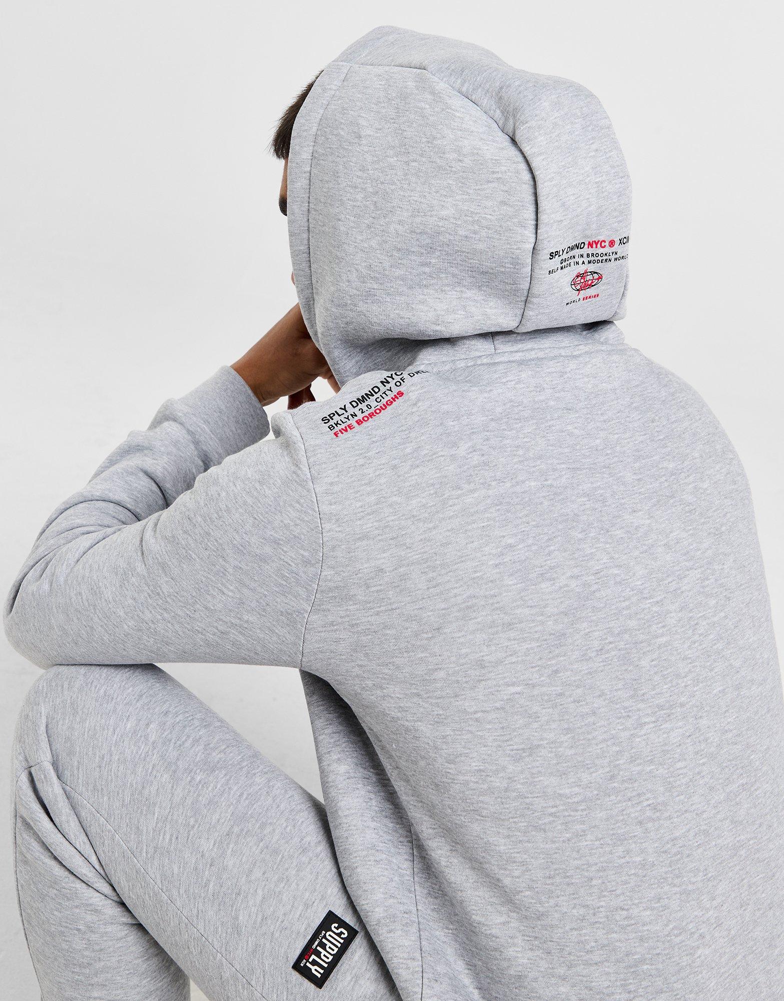 Grey Supply & Demand Drone Full-Zip Hoodie - JD Sports Global