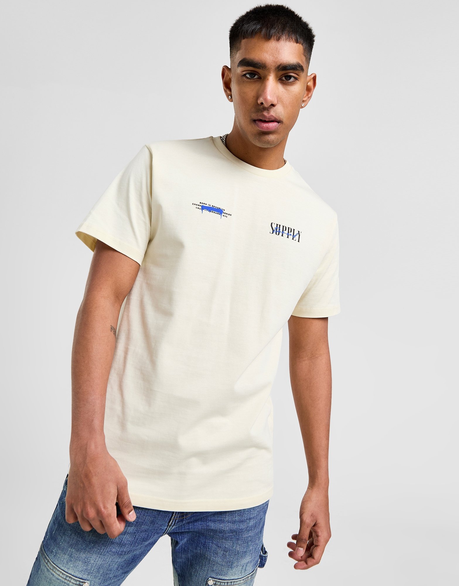 White Supply & Demand Fusa T-Shirt | JD Sports UK
