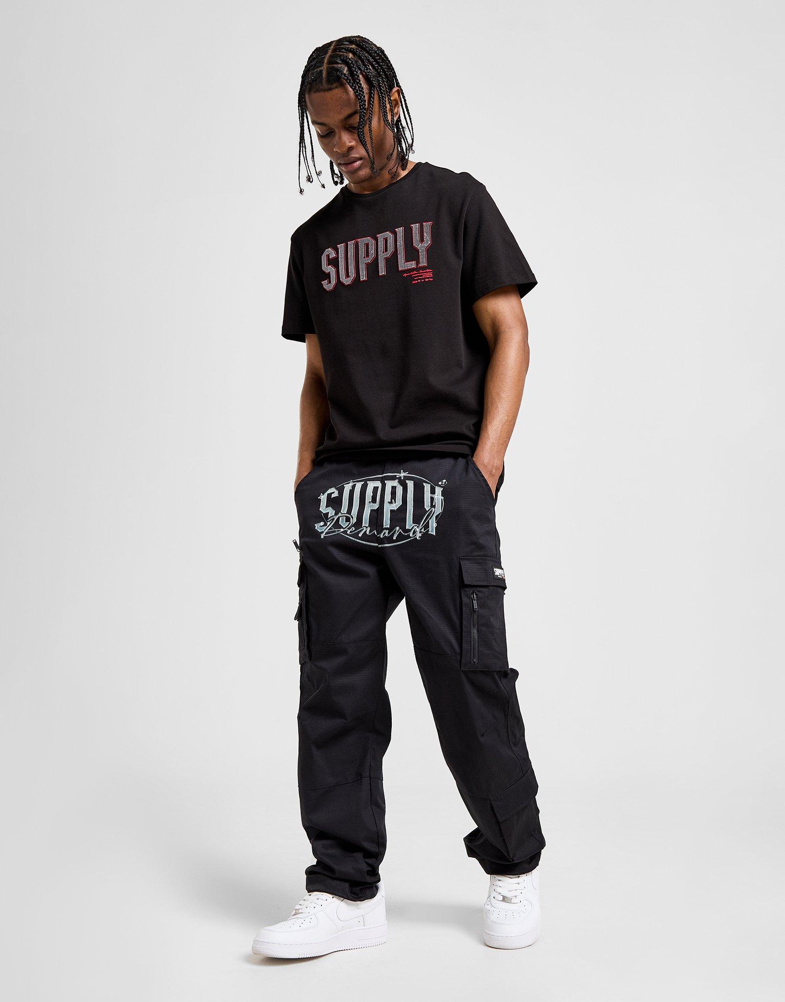 Black Supply & Demand Lock Cargo Pants | JD Sports UK
