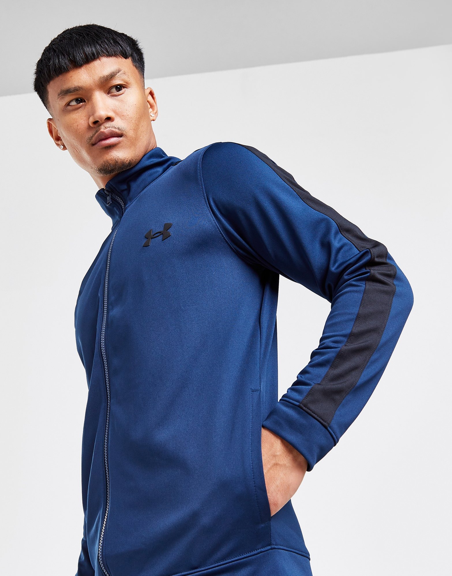 Blue Under Armour Poly Track Top JD Sports Global