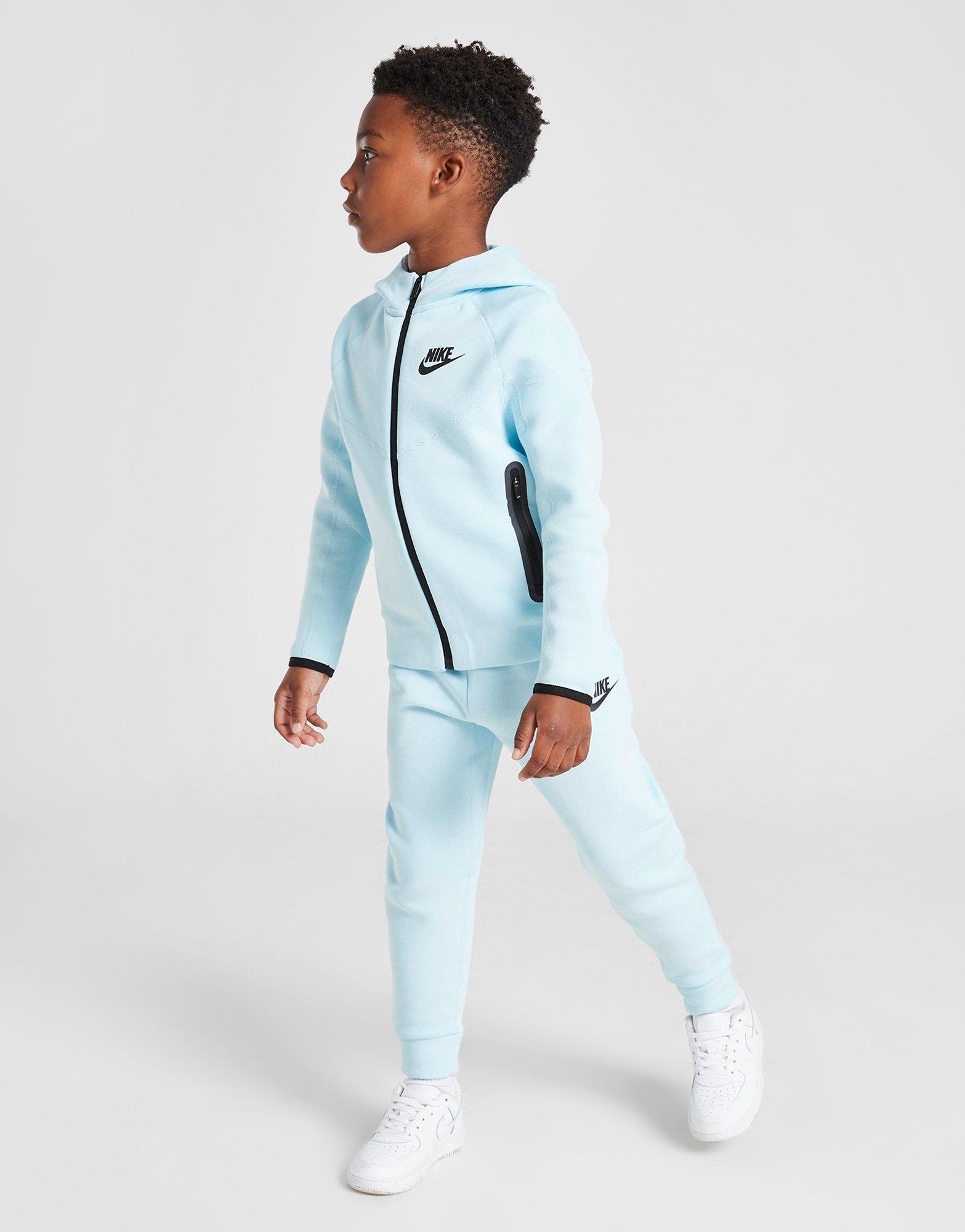 Blue Nike Tech Fleece Full Zip Tracksuit Children JD Sports Global