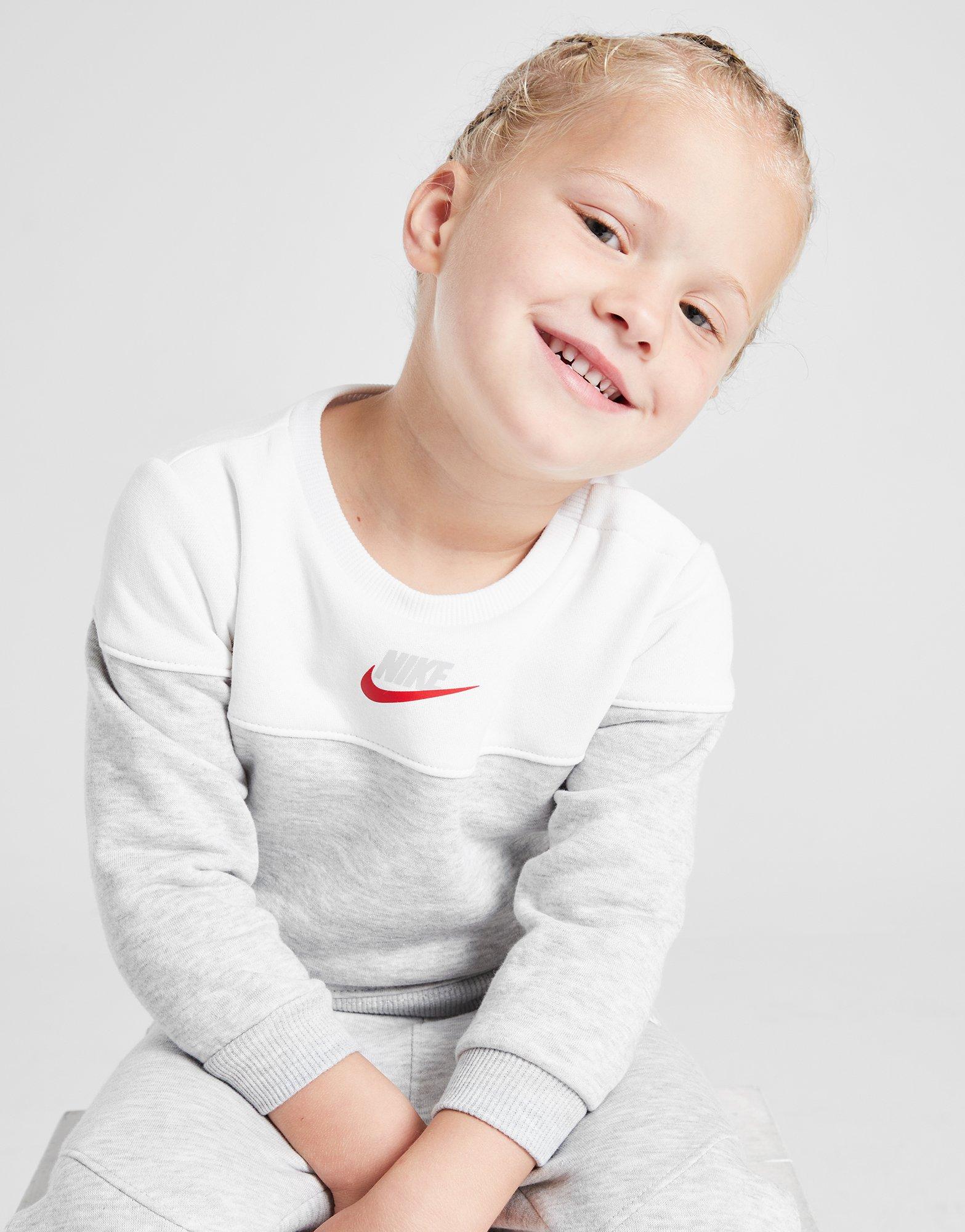 Nike Colour Block Futura Crew Trainingsanzug Babys