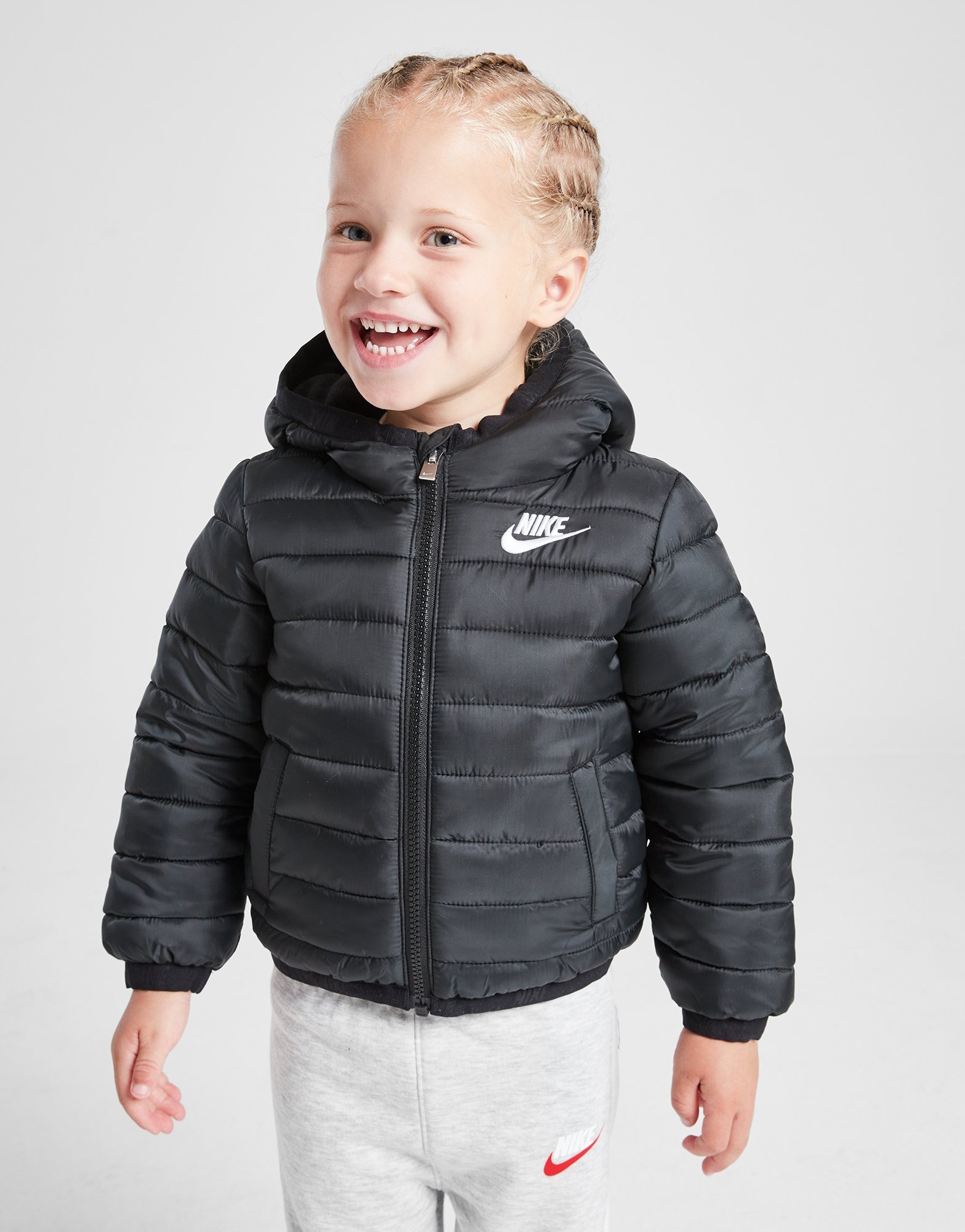 Nike Swoosh Puffer Jacke Babys Schwarz JD Sports Deutschland