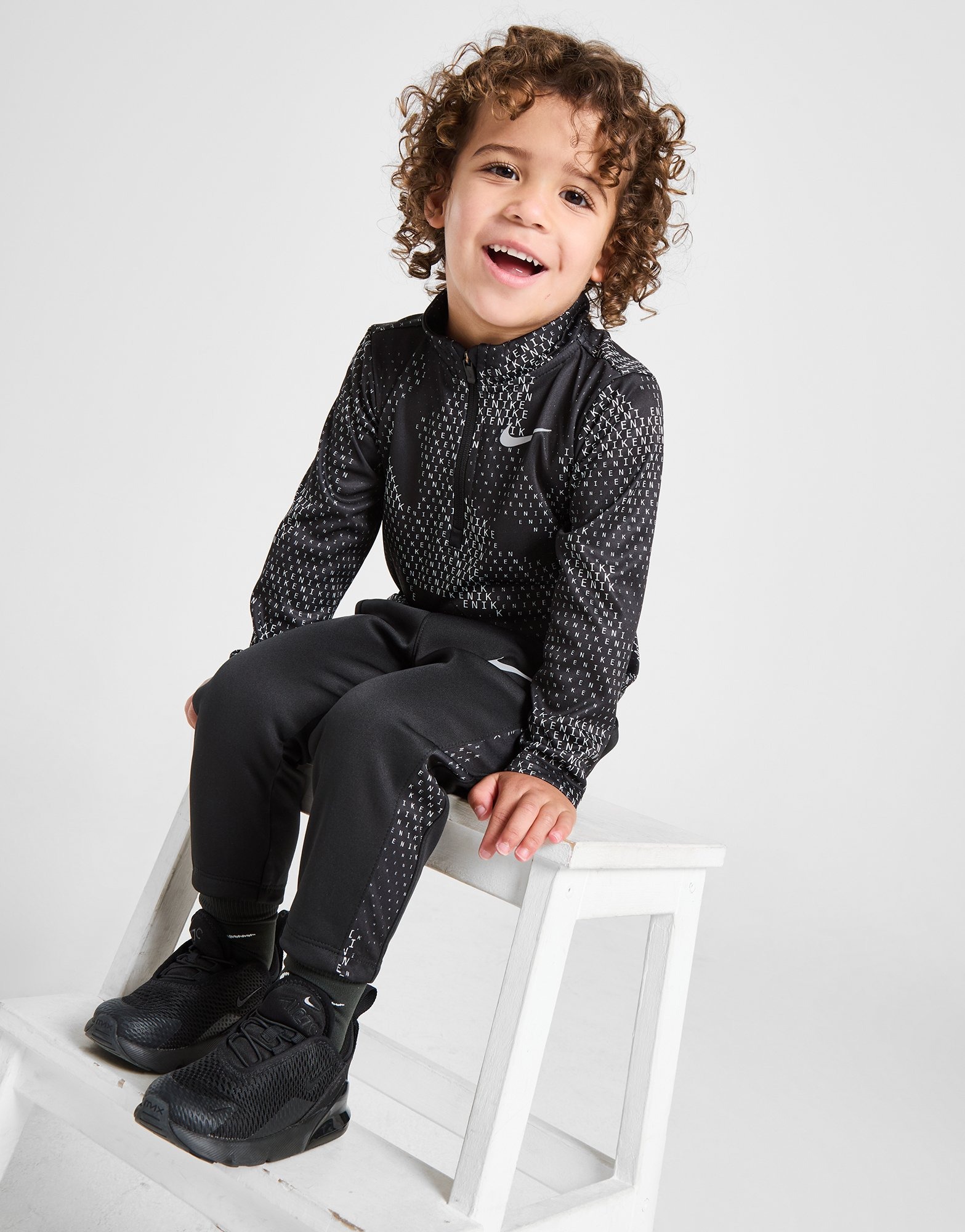Nike Ensemble Haut Zippe Pantalon de jogging Camouflage Enfant Noir JD Sports France